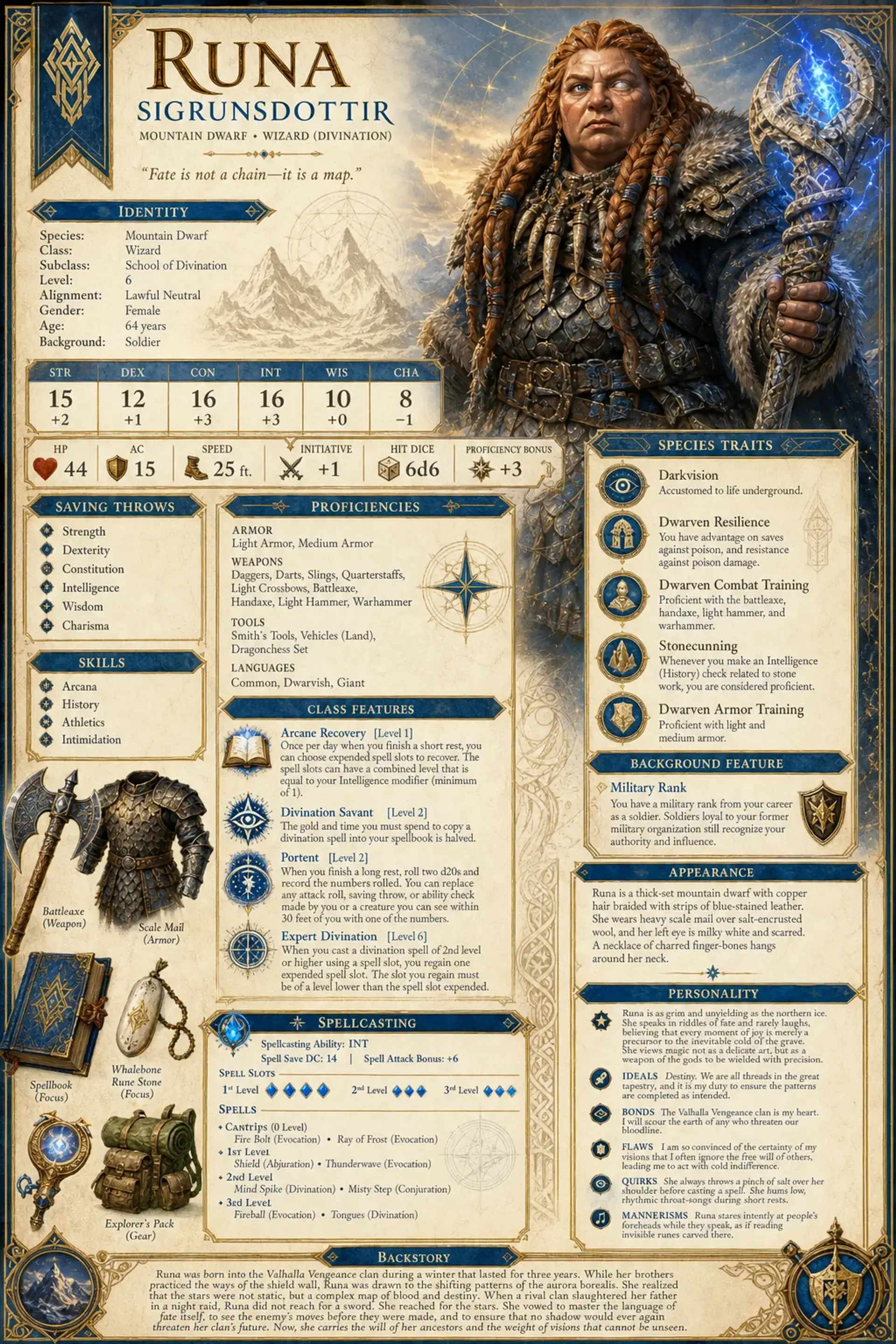 Character Sheet