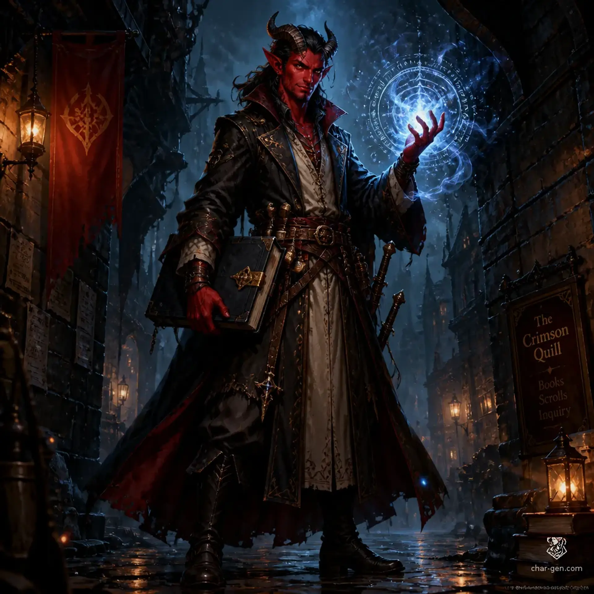 Cassian Vey - AI-generated fantasy Character
