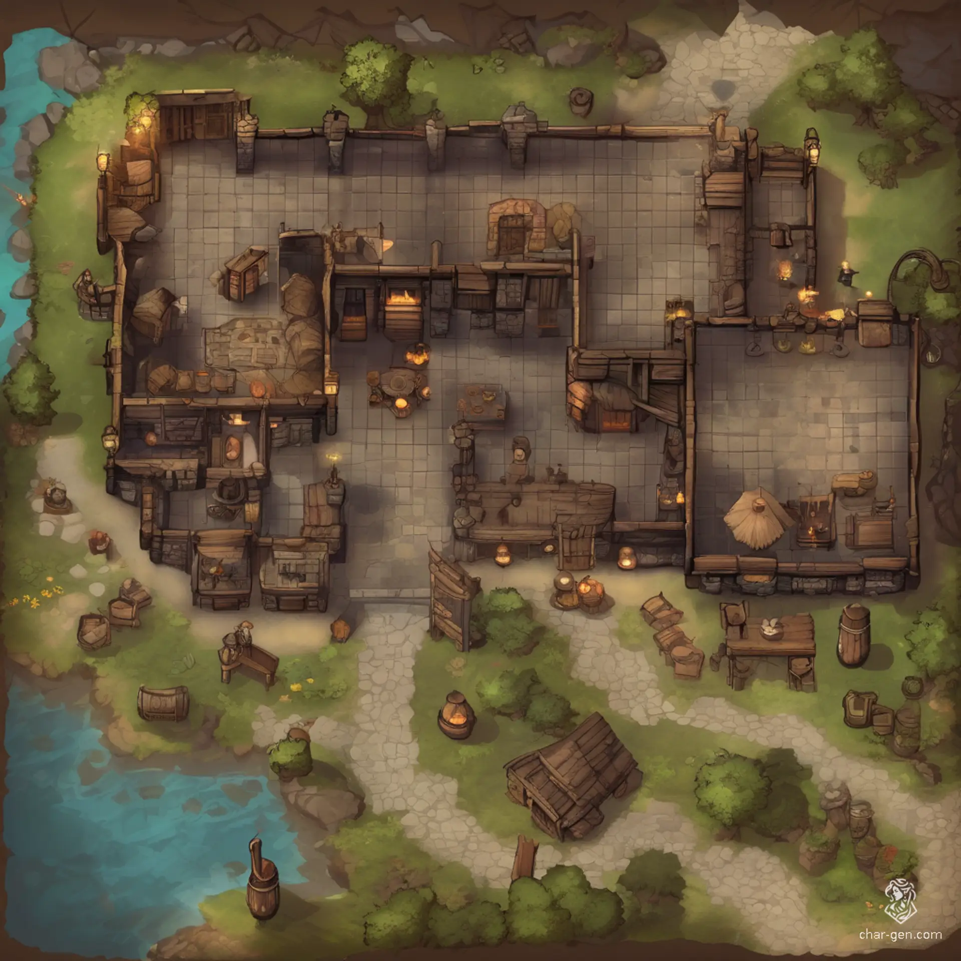Dungeon Battlemap example