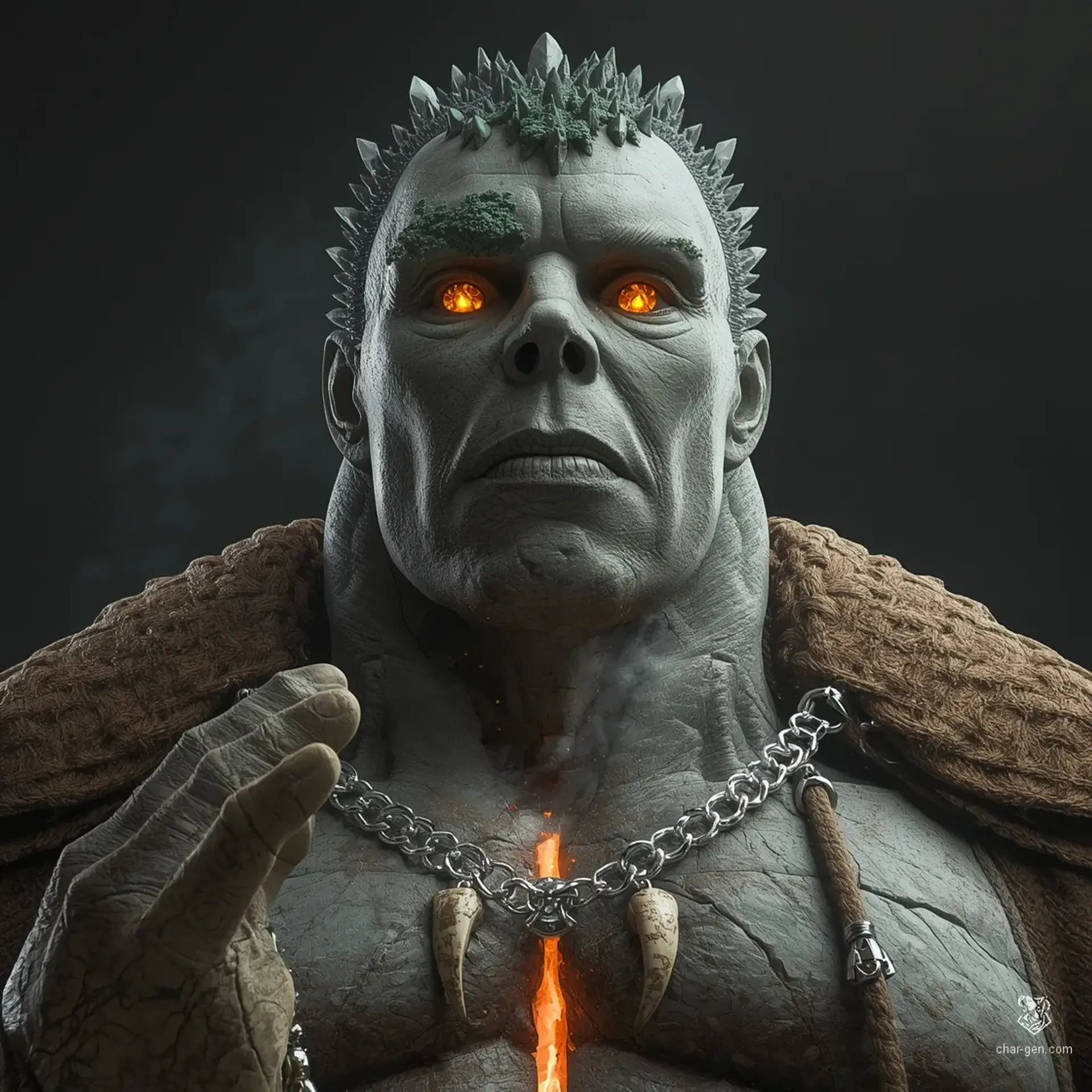 Thrun-Olahm of the High Pass - AI-generated fantasy NPC