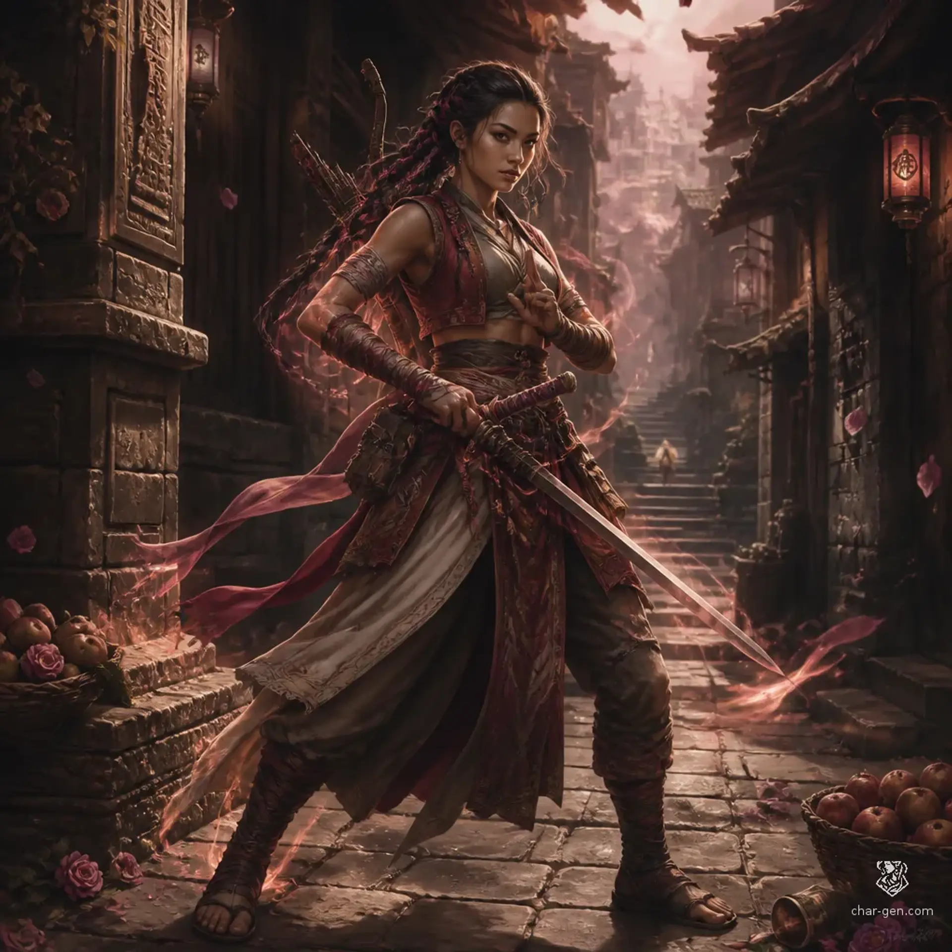 Pink - AI-generated fantasy Character