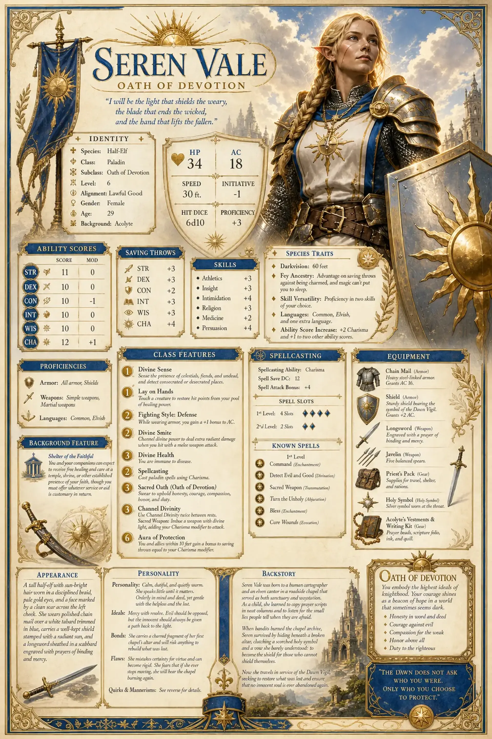 Character Sheet