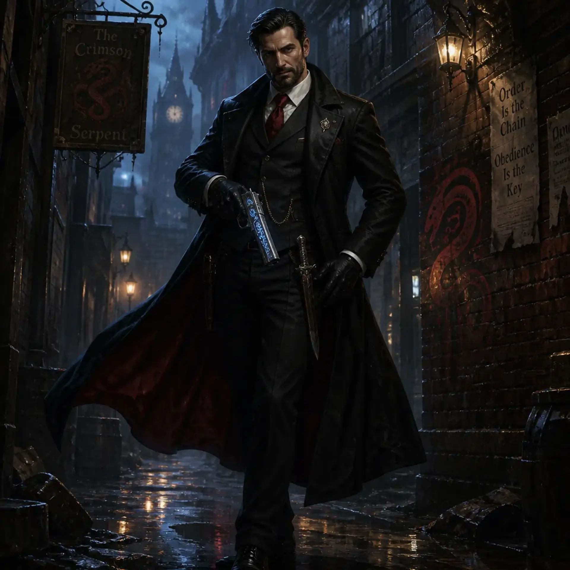 Nathaniel Mercer - AI-generated fantasy Character