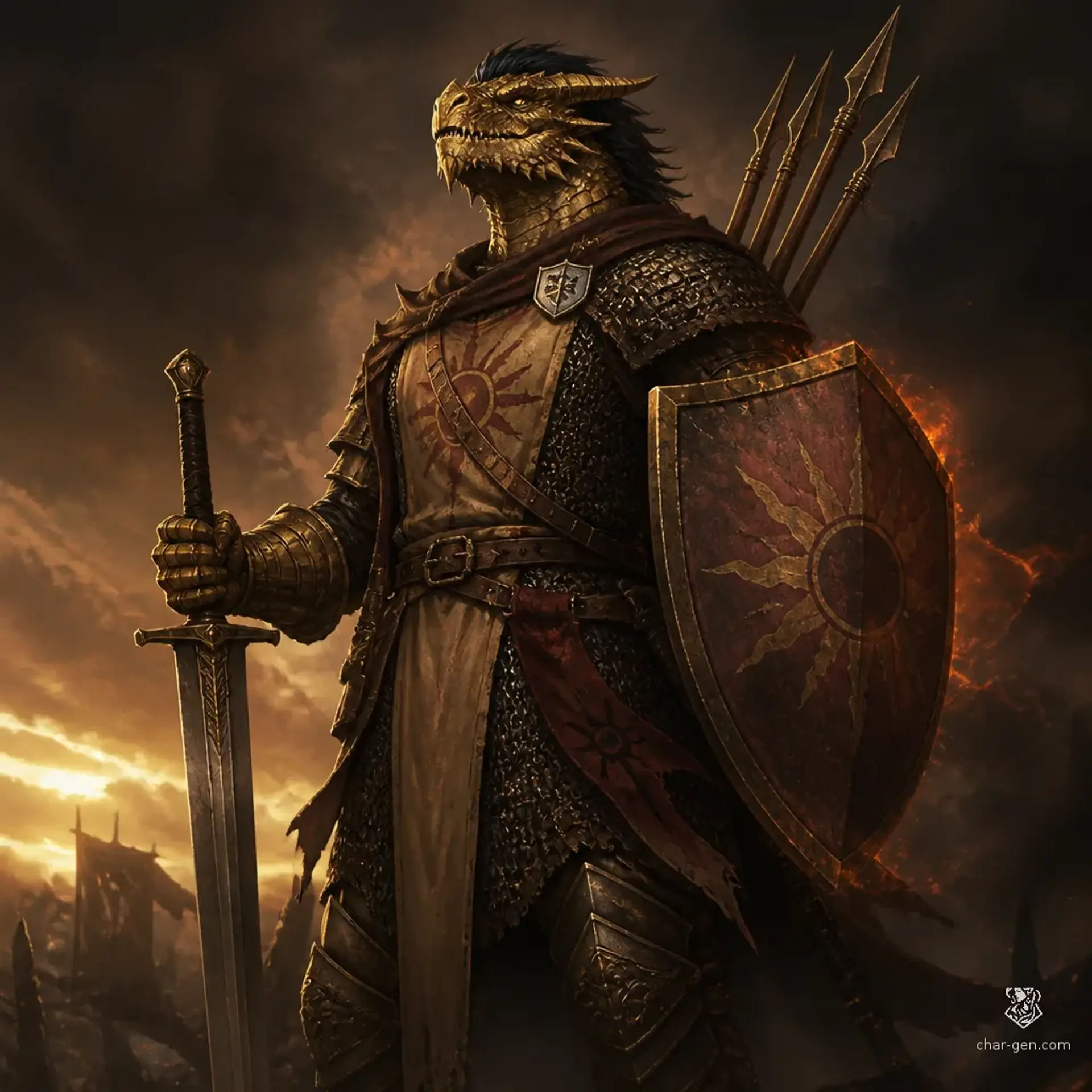 Thane Dawnbringer - AI-generated fantasy Character