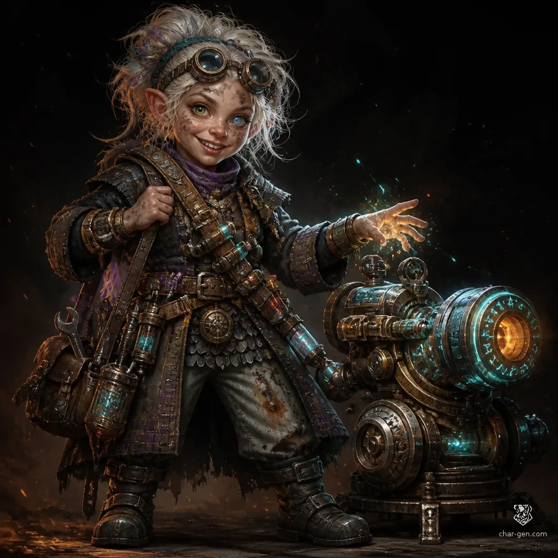 Pip Sprocketwhirr - AI-generated fantasy Character