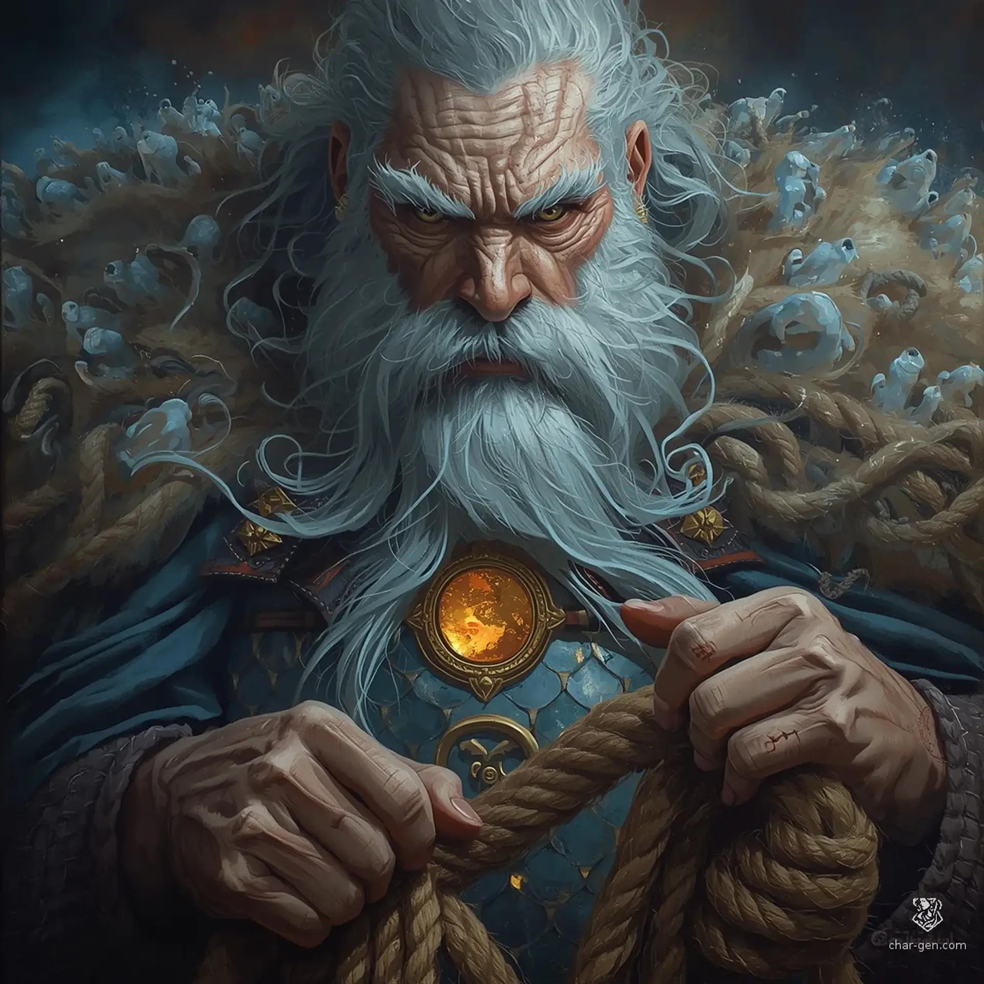 Maelor the Shore-Watcher - AI-generated fantasy NPC
