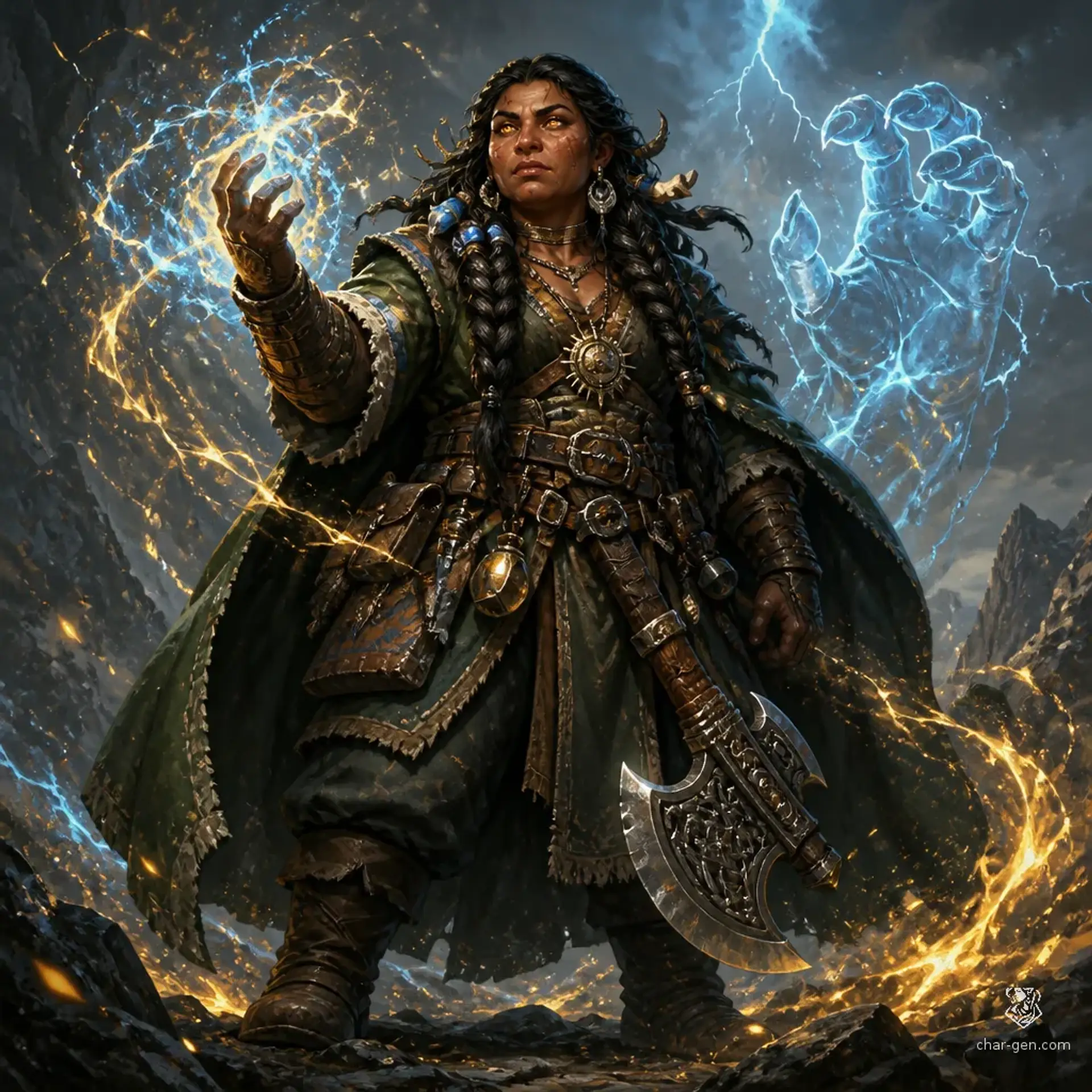 Damarina Veskari - AI-generated fantasy Character