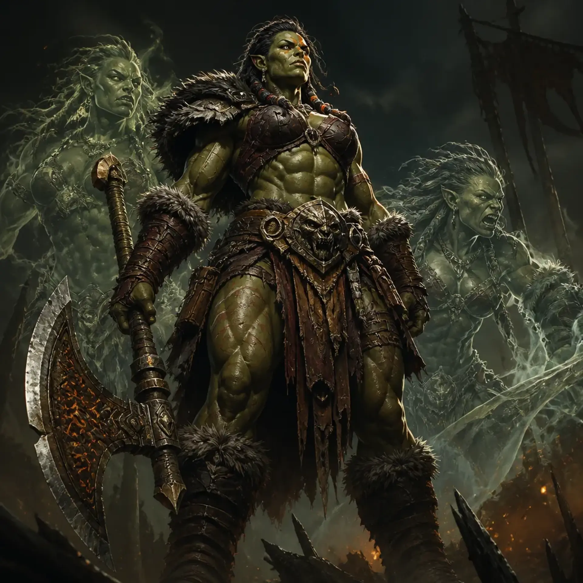 Krugga the Unyielding - AI-generated fantasy Character