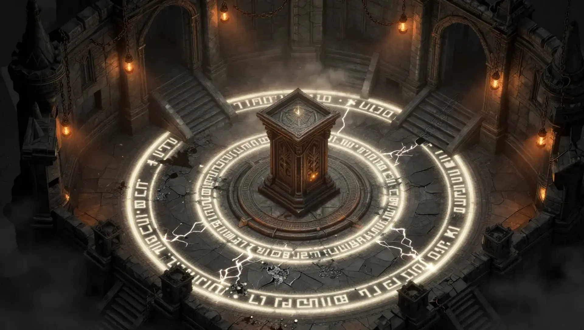 Keep the Titanforged Lectern Intact - AI-generated fantasy Encounter