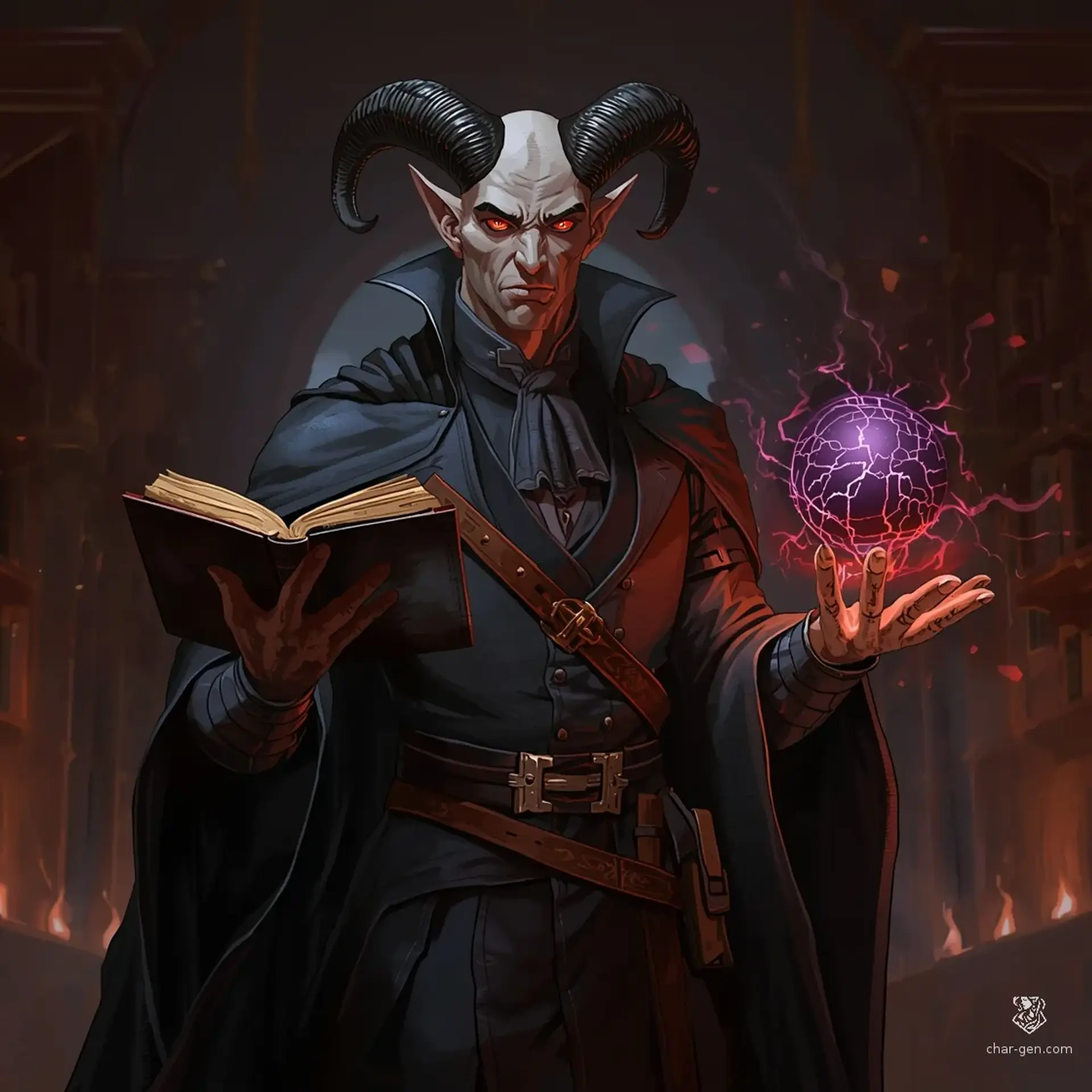 Tarrik Deviltongue - AI-generated fantasy Character