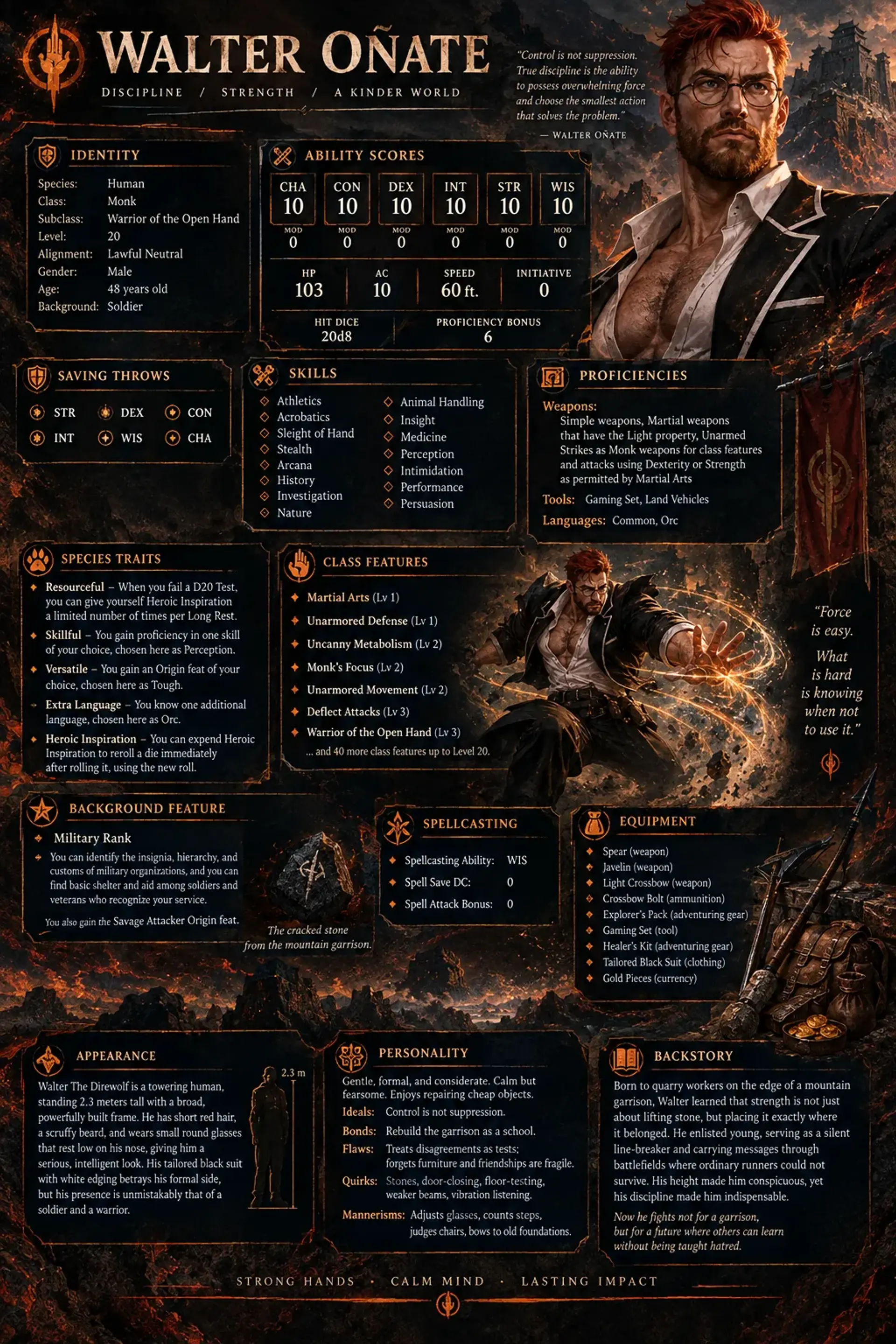 Character Sheet