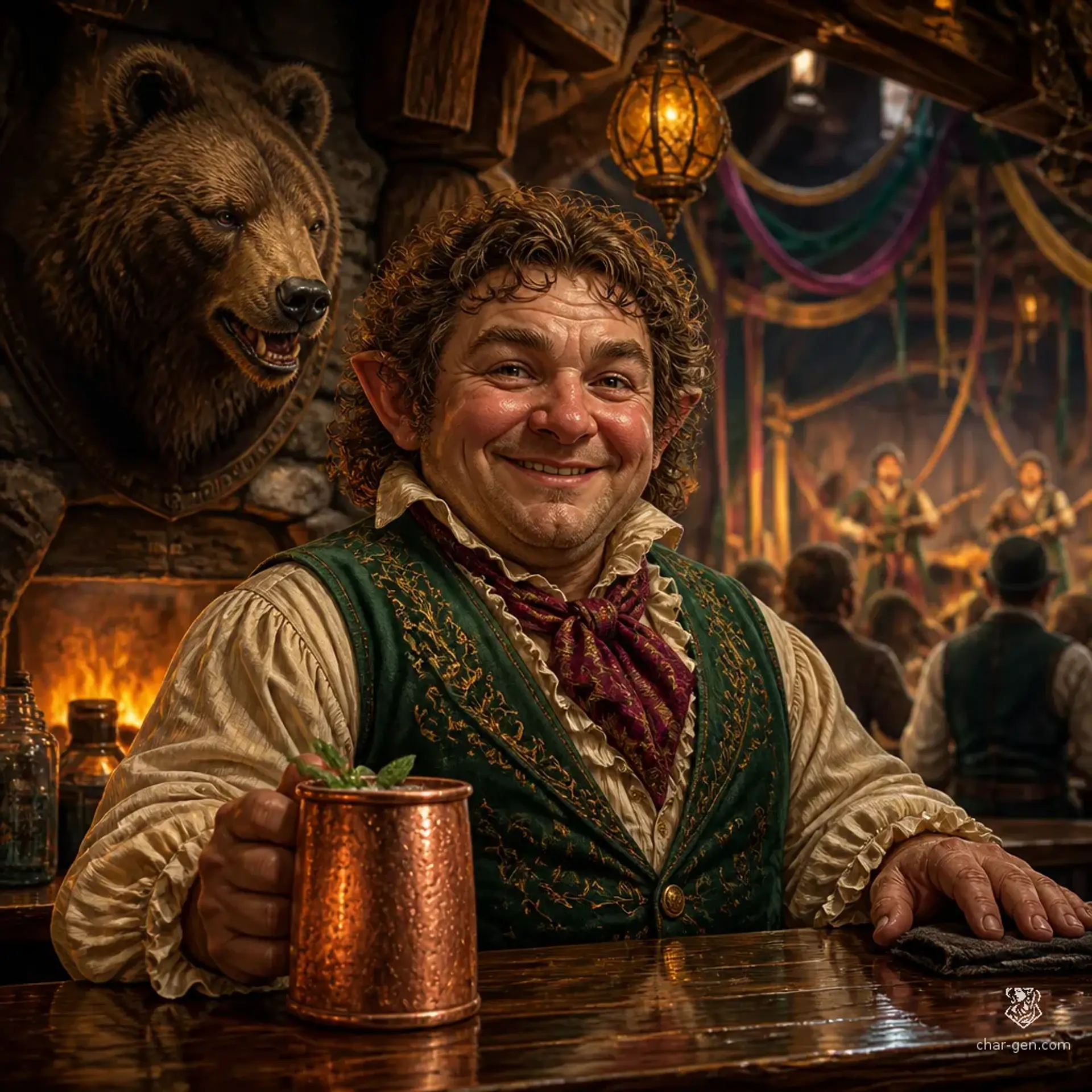 The Laughing Bruin - AI-generated fantasy Tavern