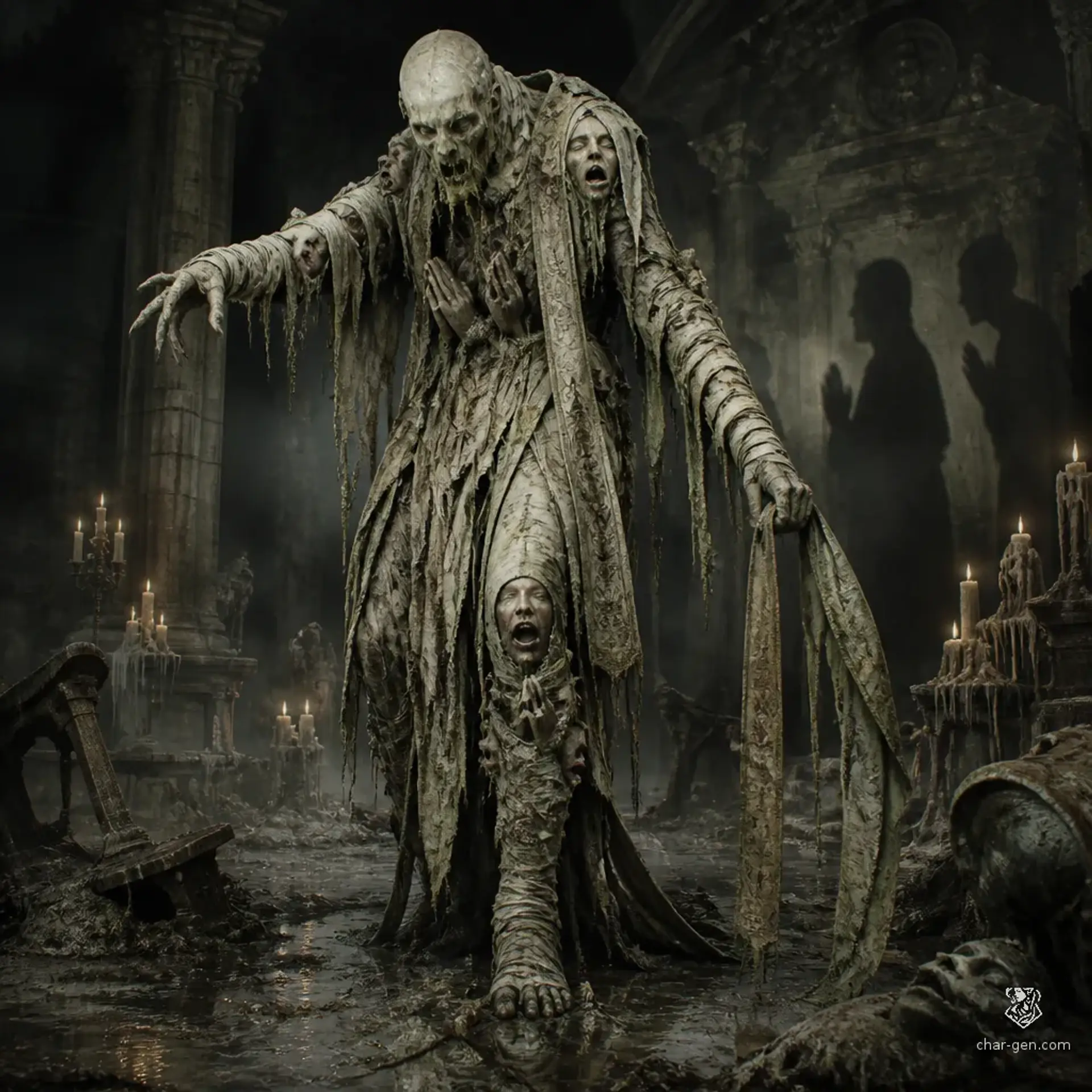 The Hollow Saint - AI-generated fantasy Monster