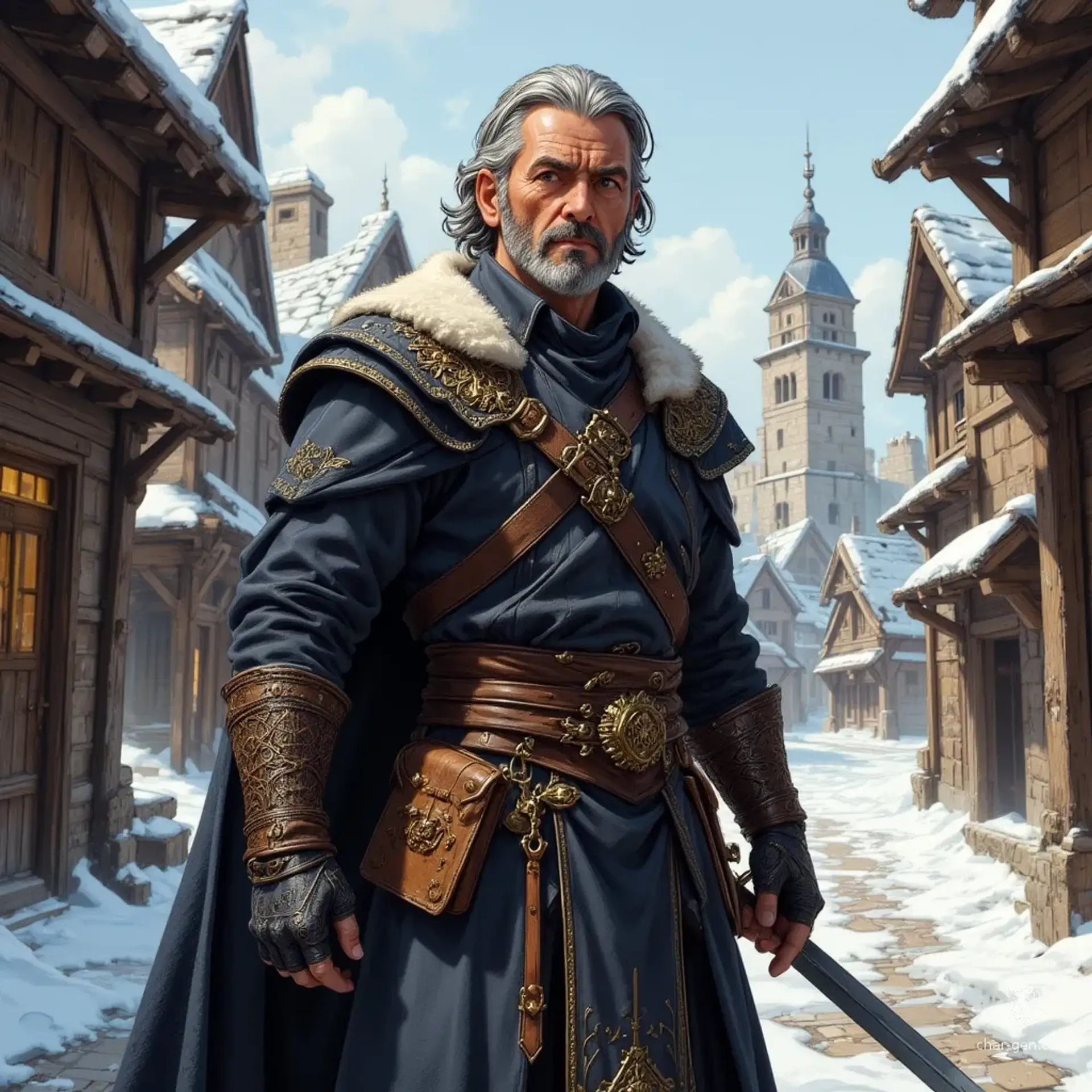 Brother Malerin Thorne - AI-generated fantasy NPC
