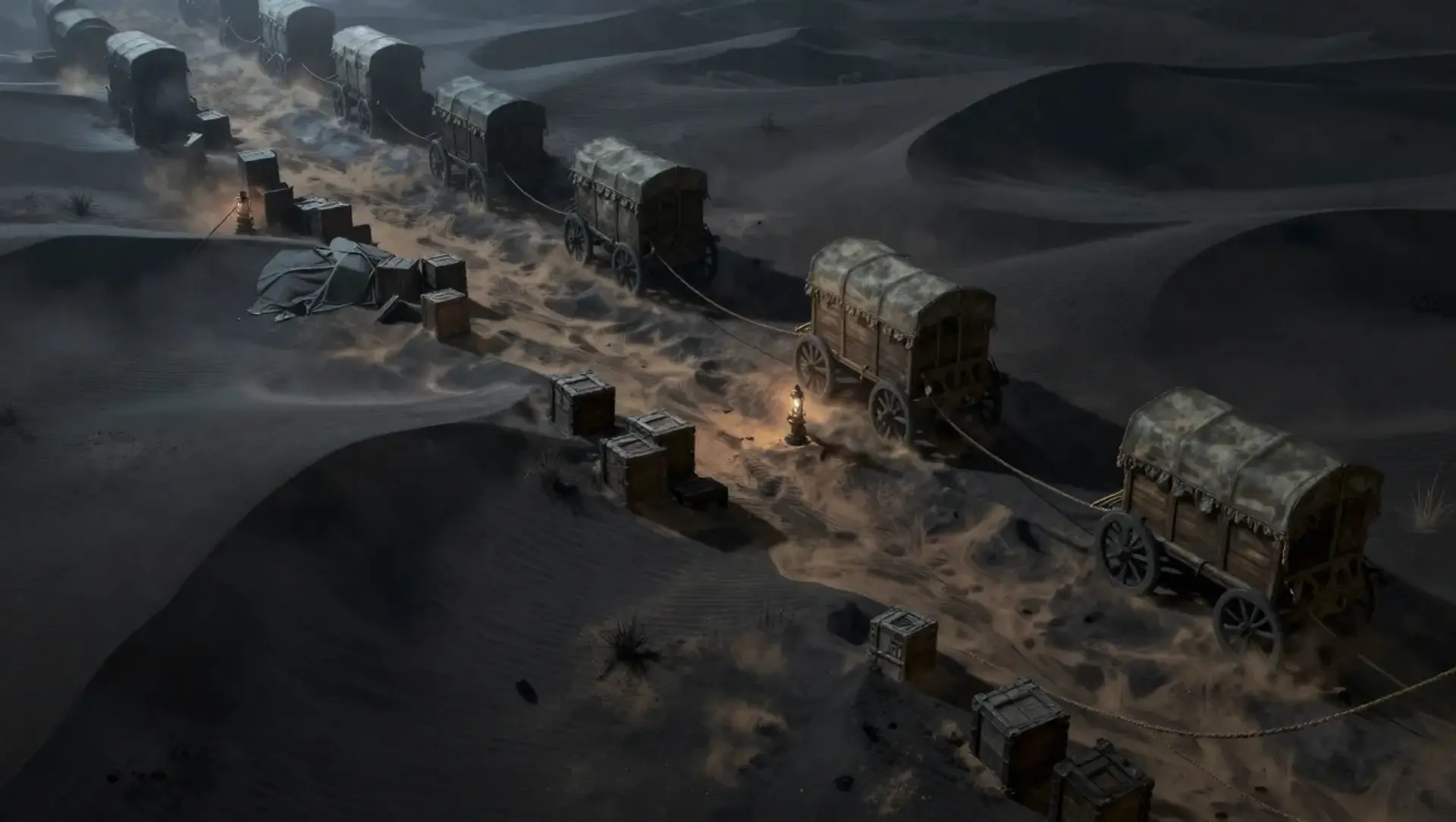 Keep the Caravan Whole - AI-generated fantasy Encounter