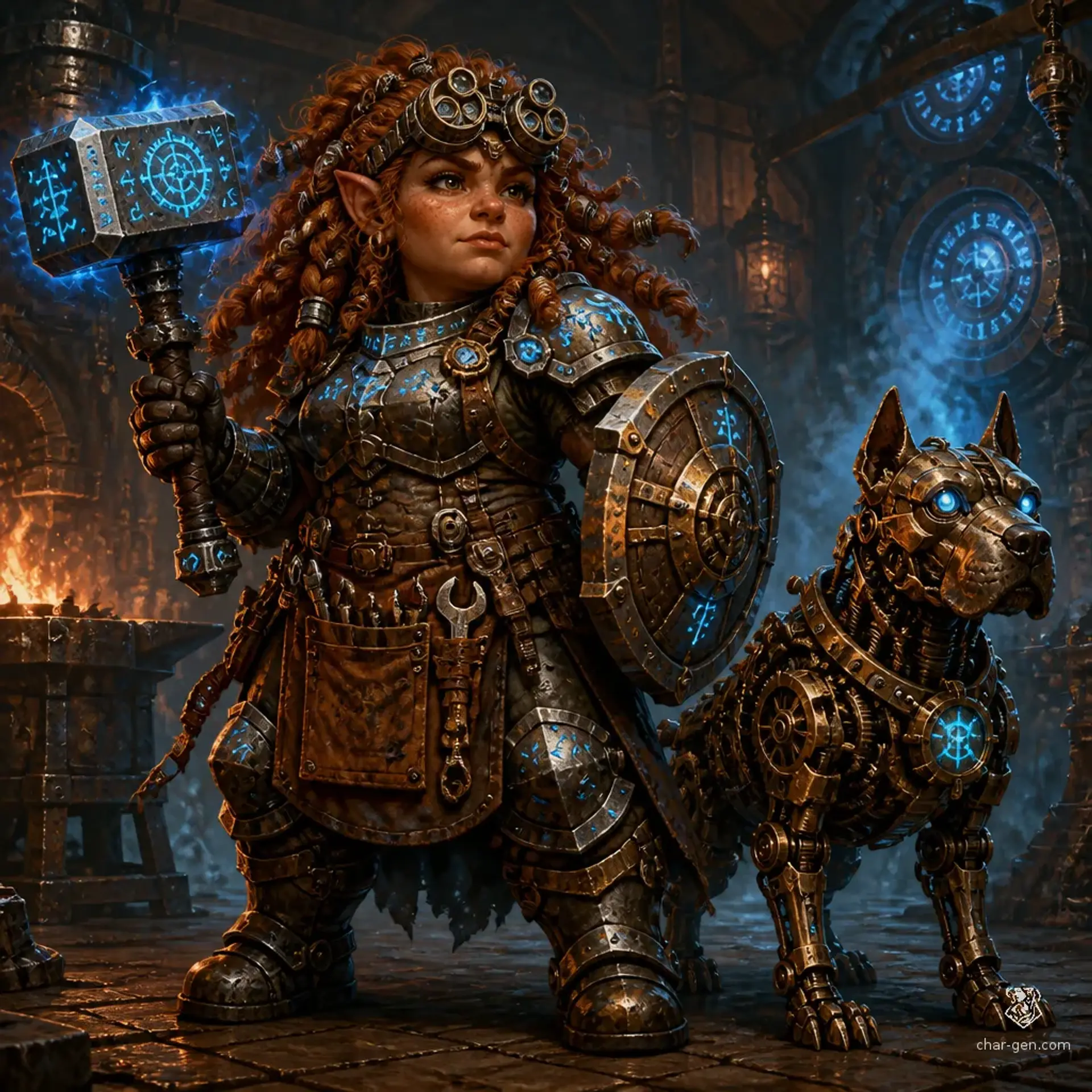 Zinnia Copperwire - AI-generated fantasy Character