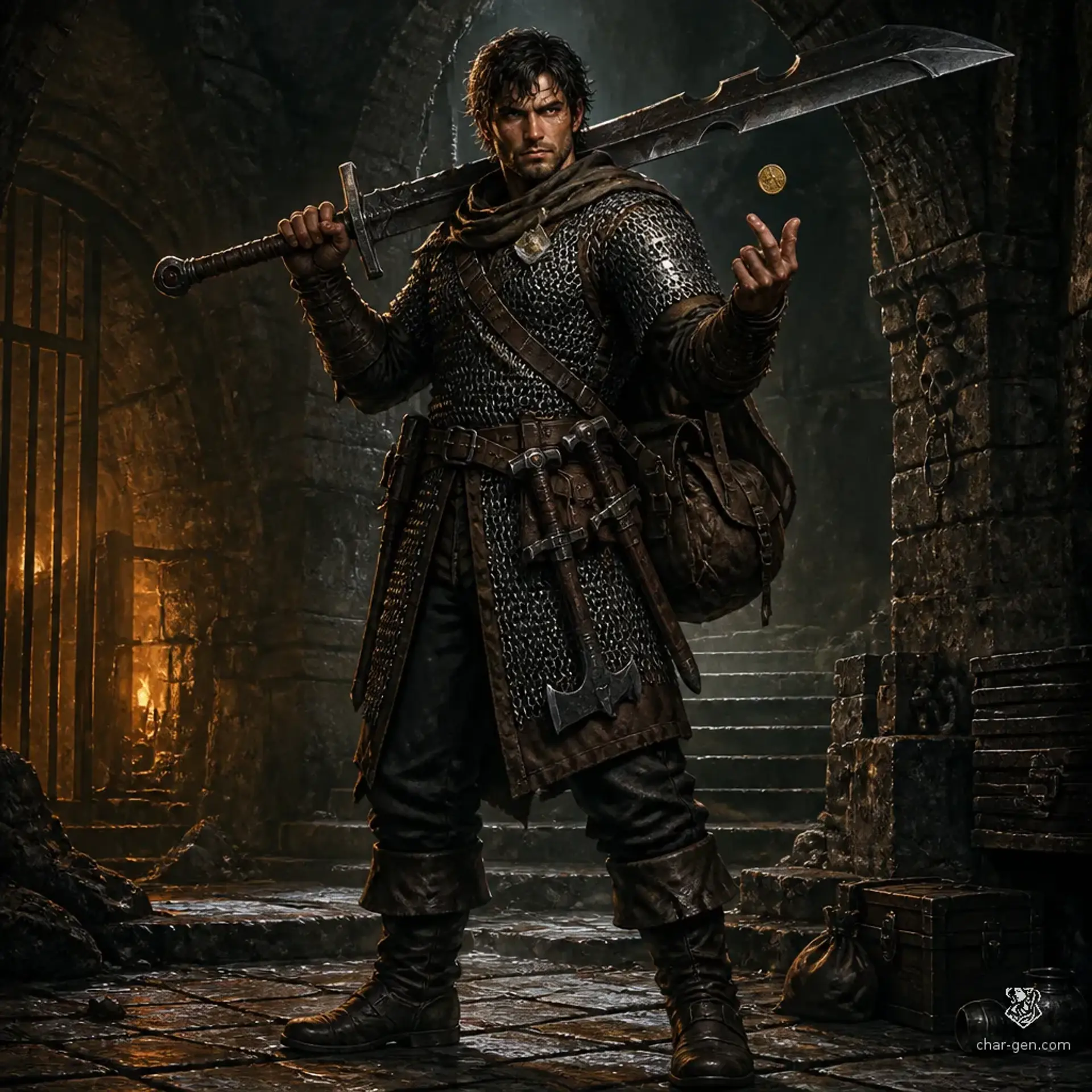 Silas Vane - AI-generated fantasy Character