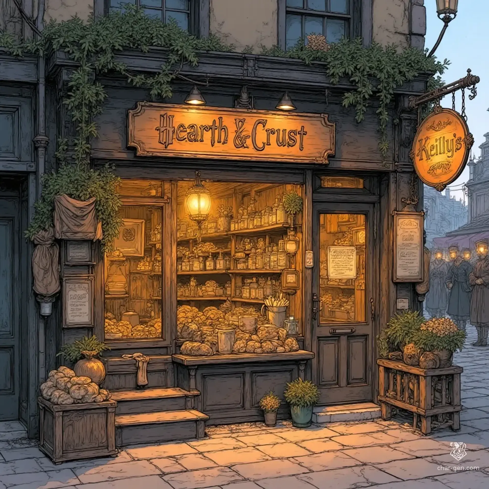 Keilly's Hearth & Crust - AI-generated fantasy Shop
