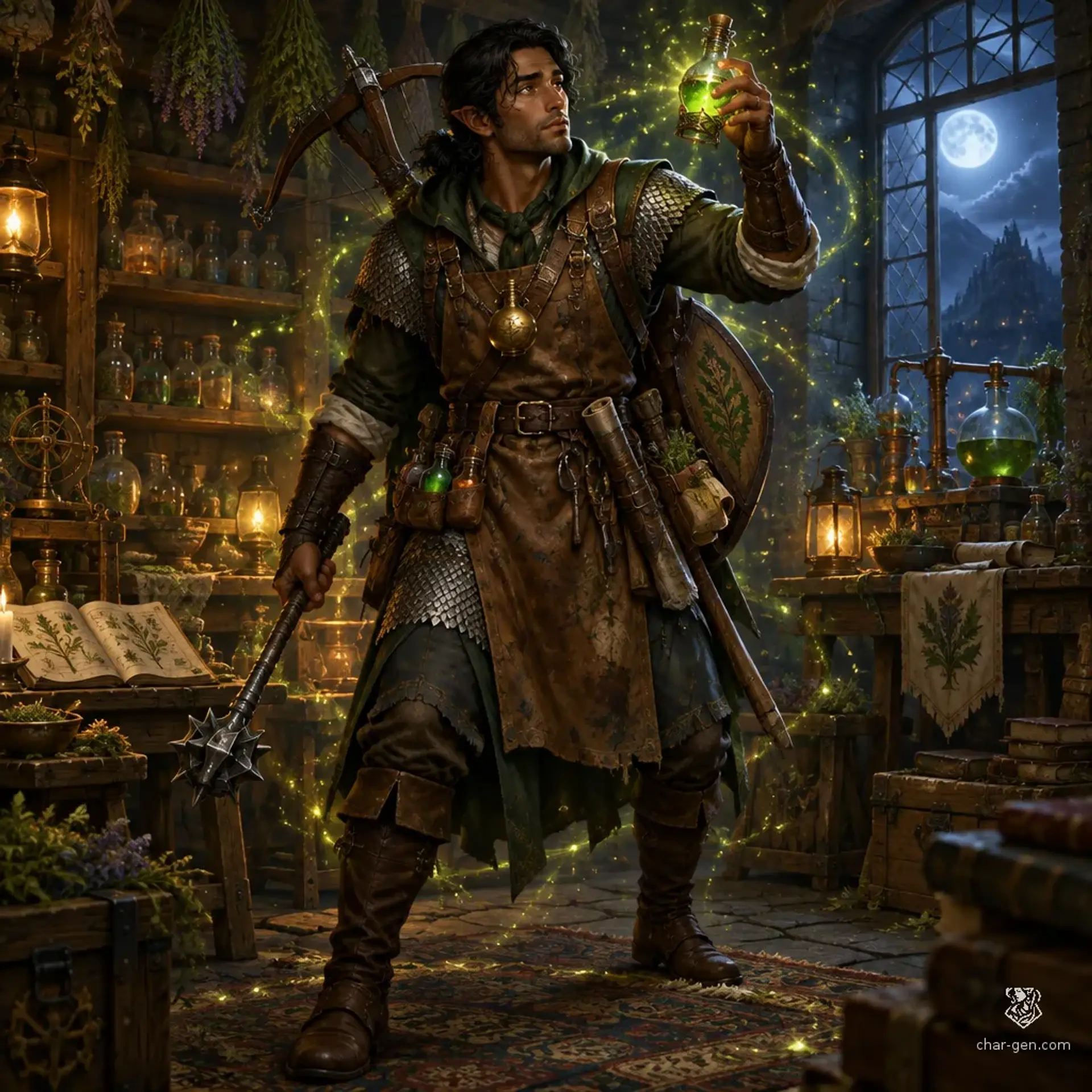 Nadir Omolayo - AI-generated fantasy Character