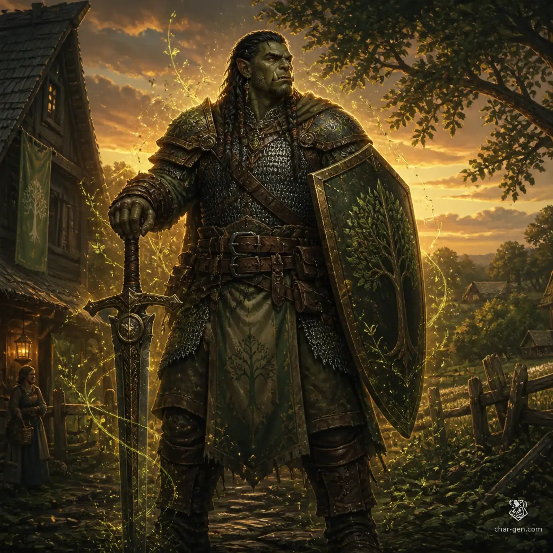 Throk - AI-generated fantasy Character