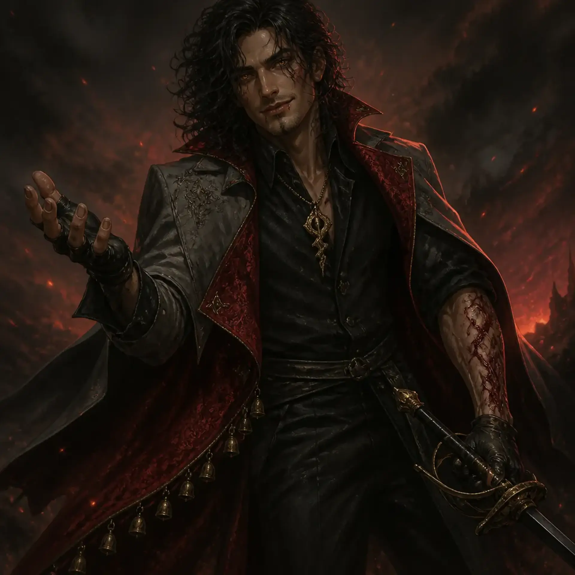 The Voice of the Red Thaw, Kaelen Ash-Tongue - AI-generated fantasy NPC