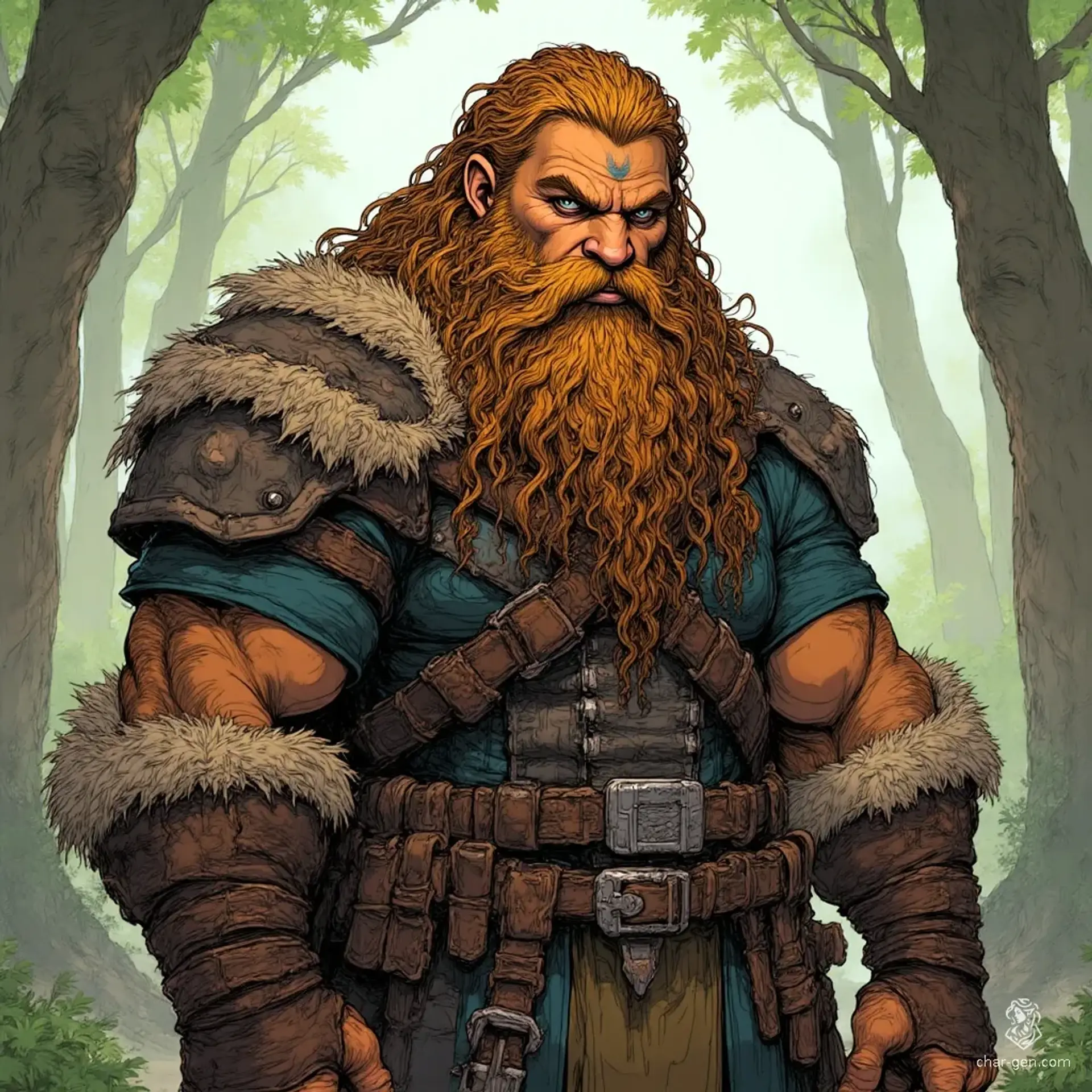 Borin Hammarbrow - AI-generated fantasy NPC