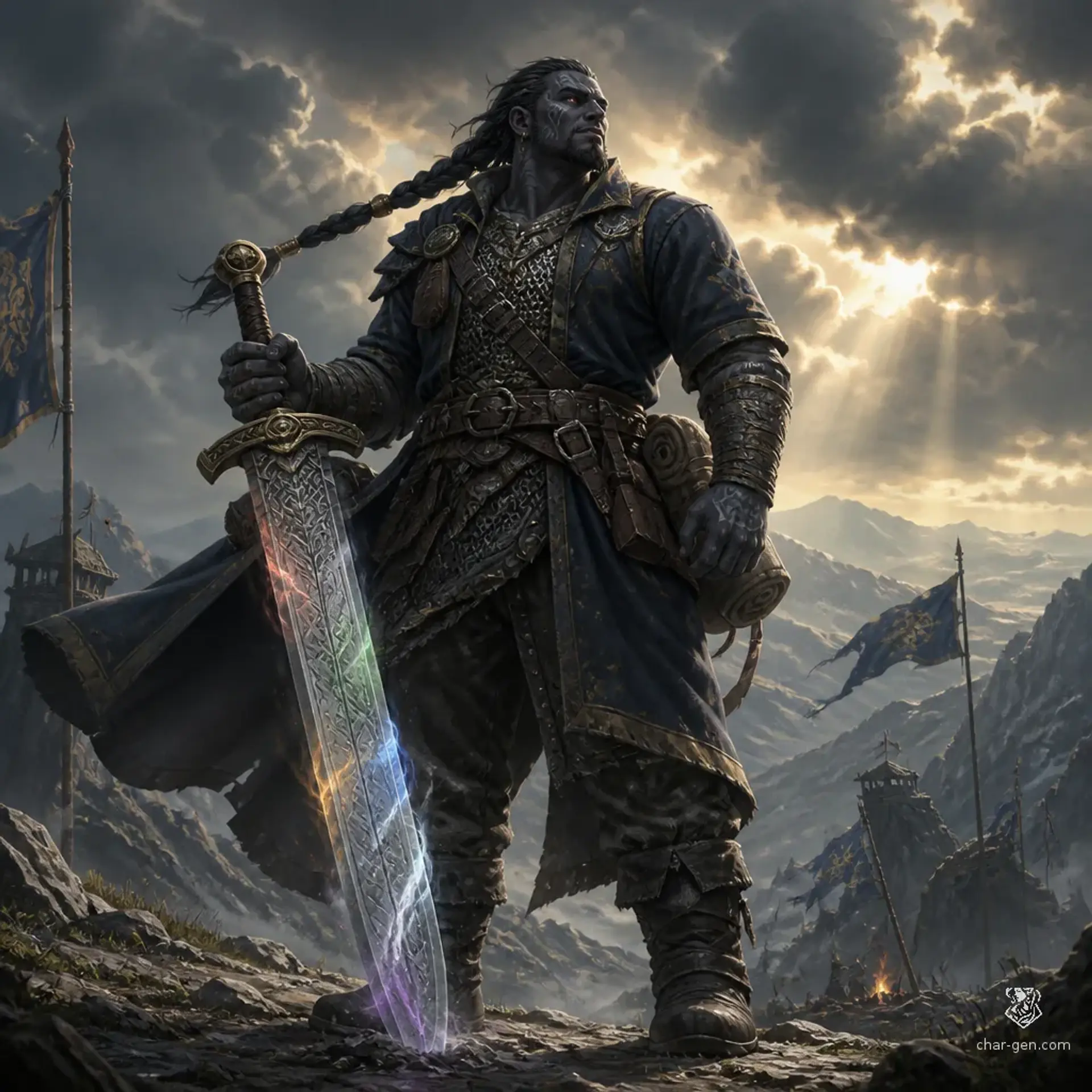 Mtembe Jabali - AI-generated fantasy Character
