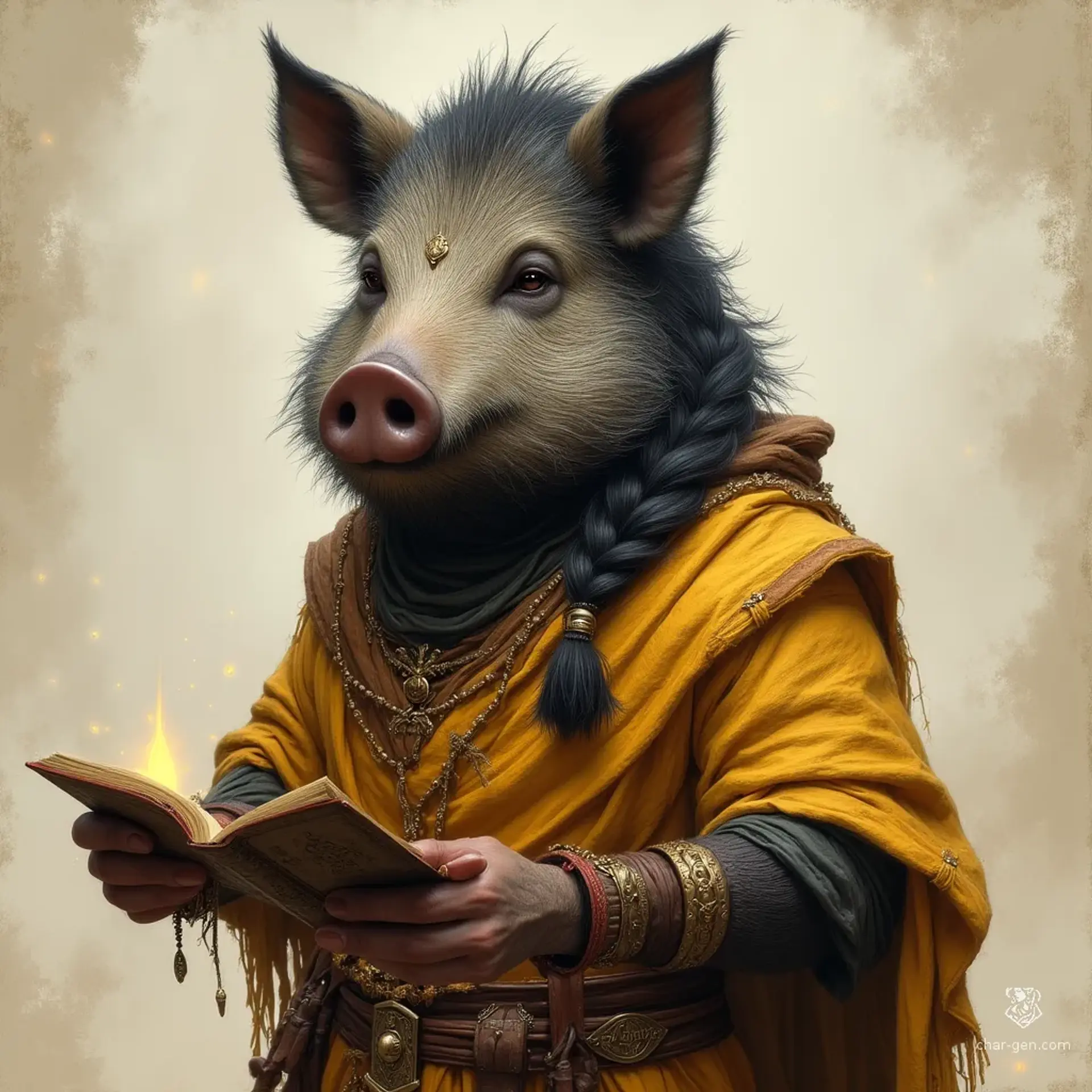Myoka Vushkar - AI-generated fantasy NPC