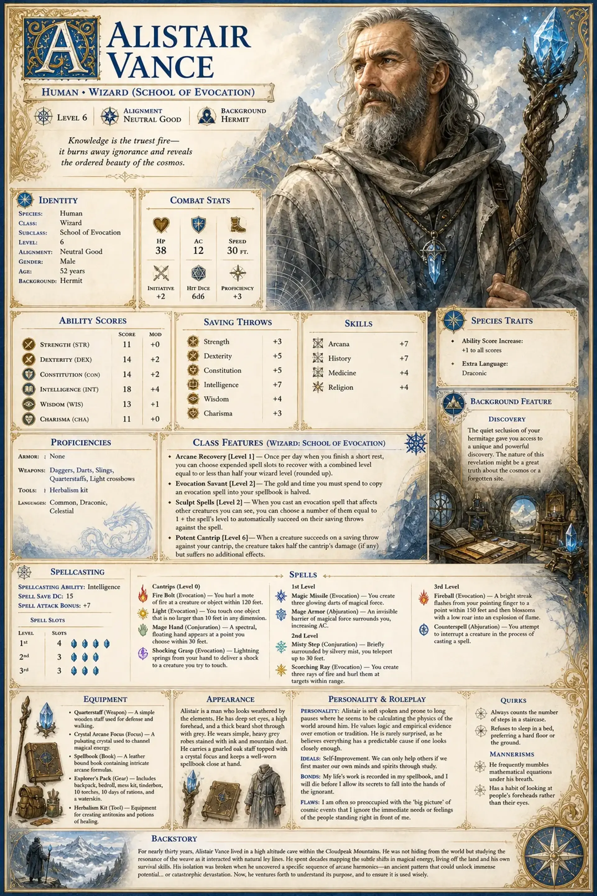 Character Sheet