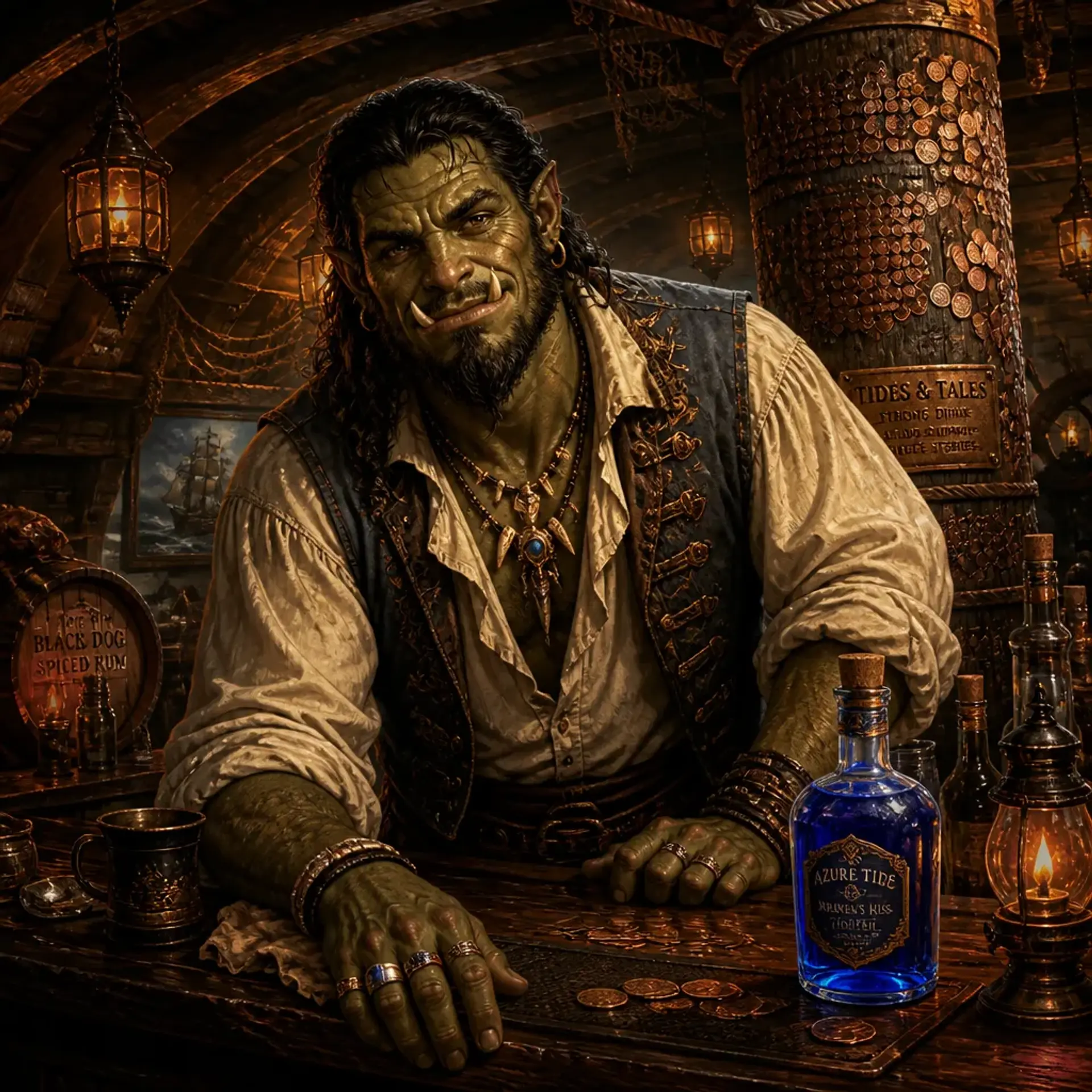The Anchor's Weight - AI-generated fantasy Tavern