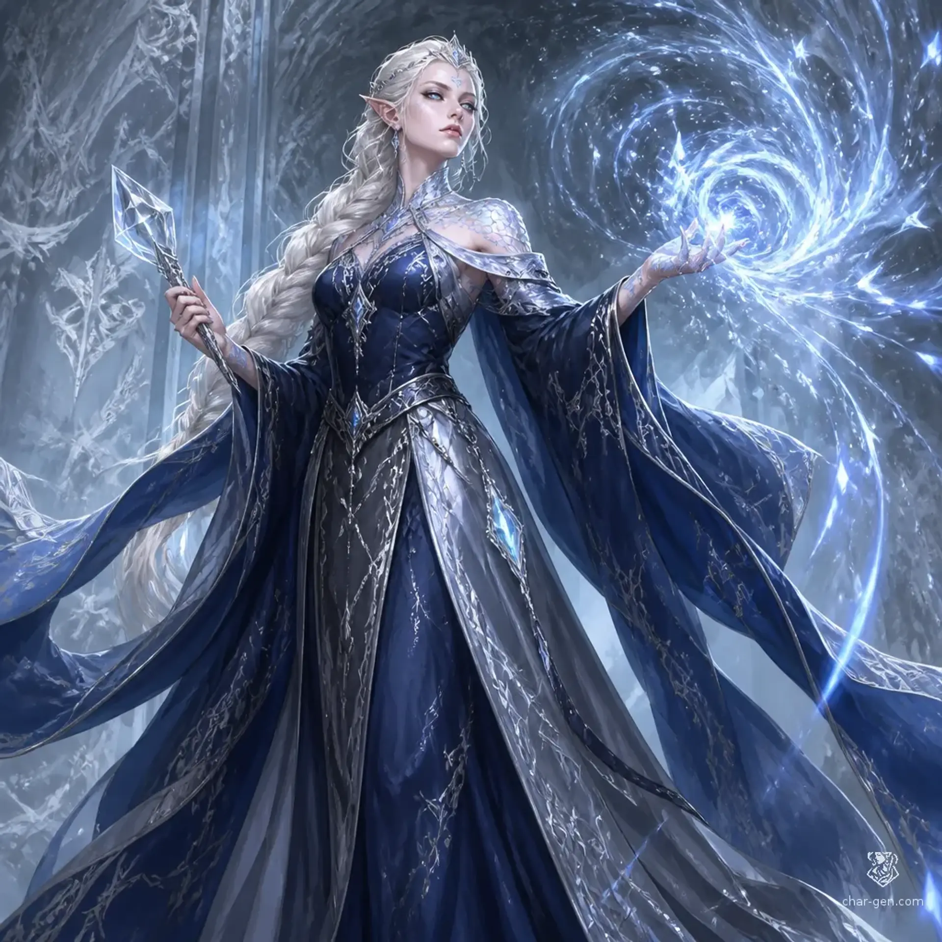 Elara Galanodel - AI-generated fantasy Character