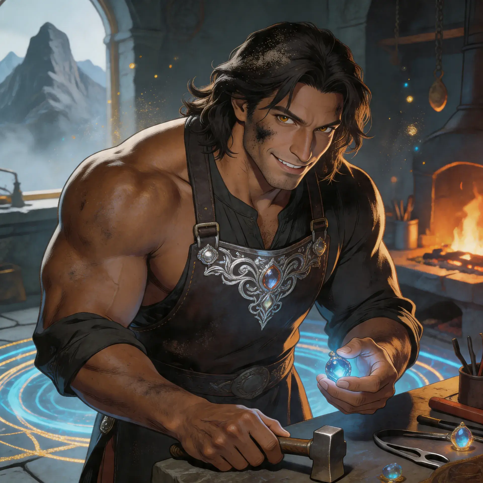 Kaelen Vane - AI-generated fantasy NPC