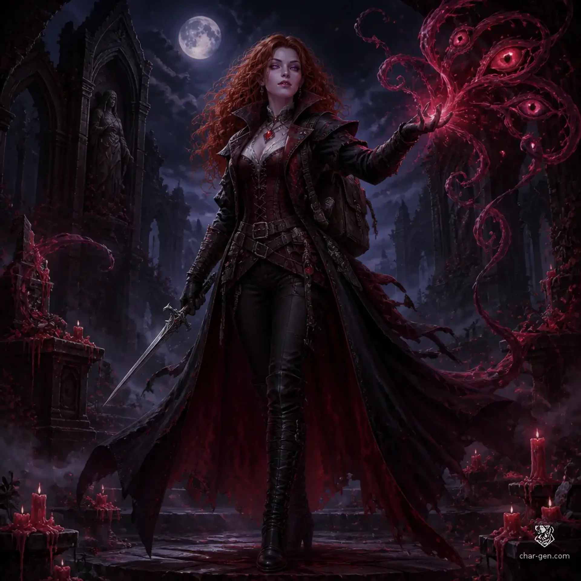 Sahra Shishet - AI-generated fantasy Character