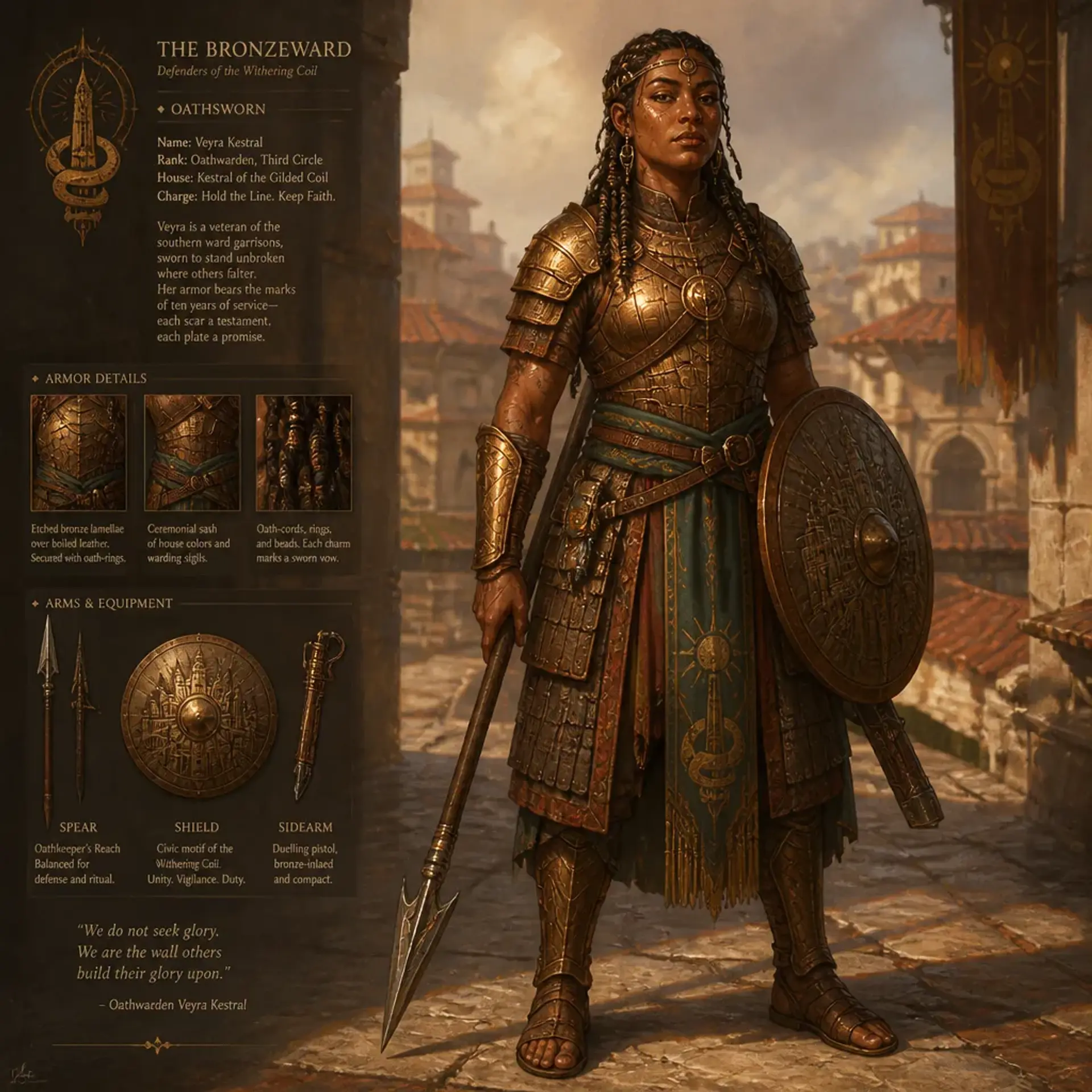 Bronzeward - AI-generated fantasy Species