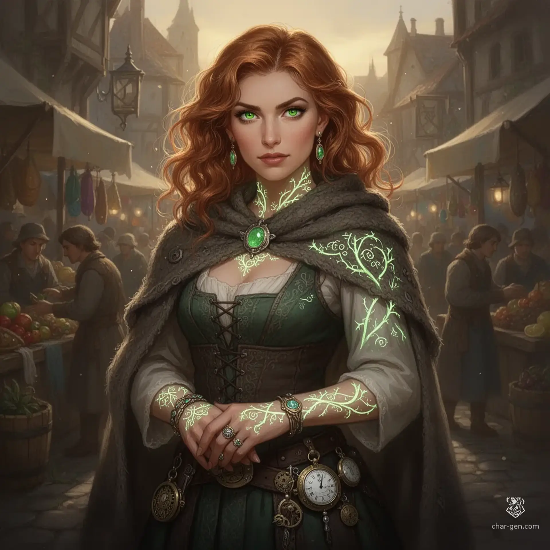Mirelle Tavas - AI-generated fantasy NPC