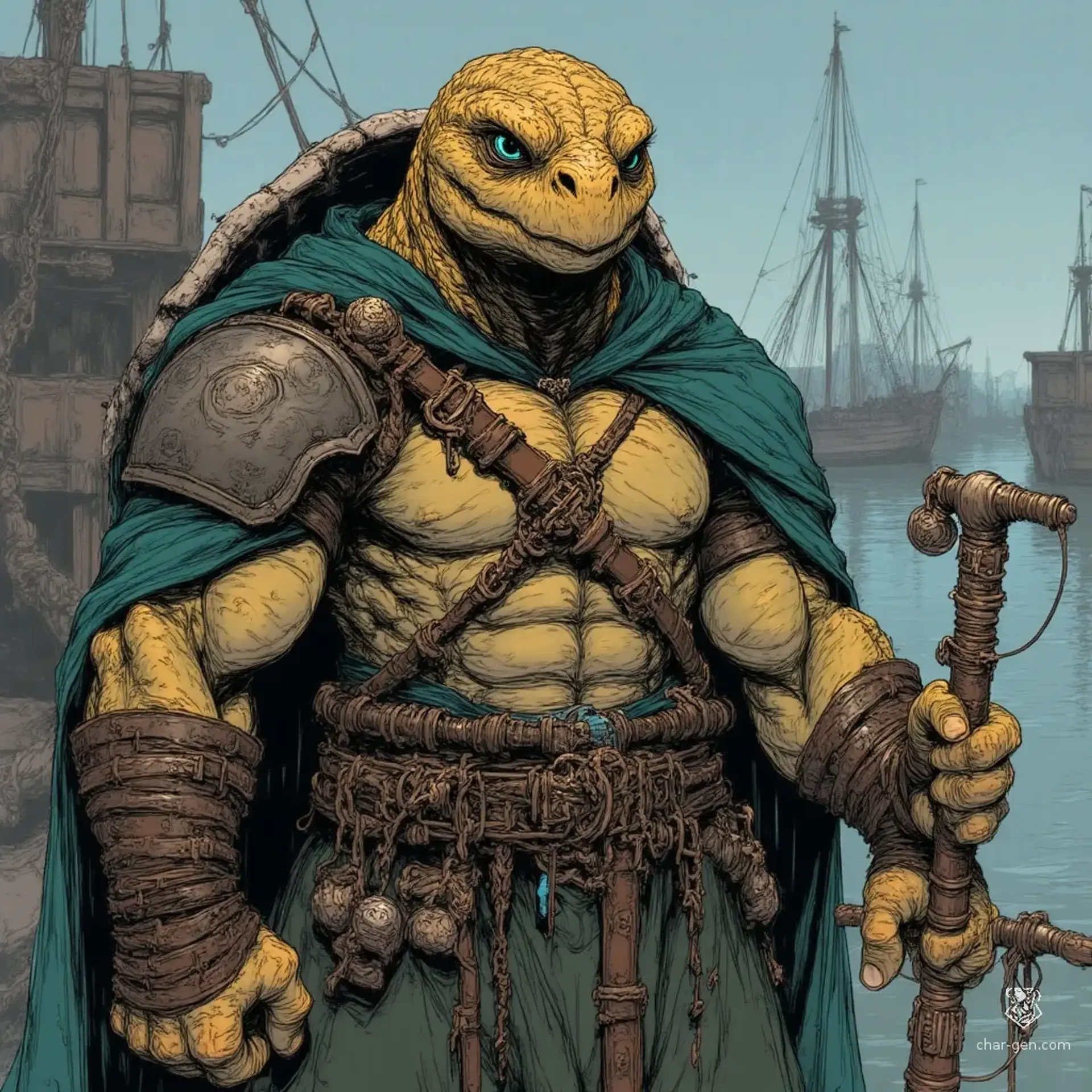 Kethar Shellbrow - AI-generated fantasy NPC