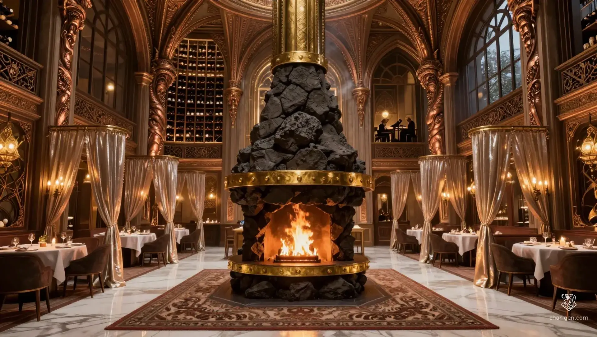 The Copper Hearth - AI-generated fantasy Building