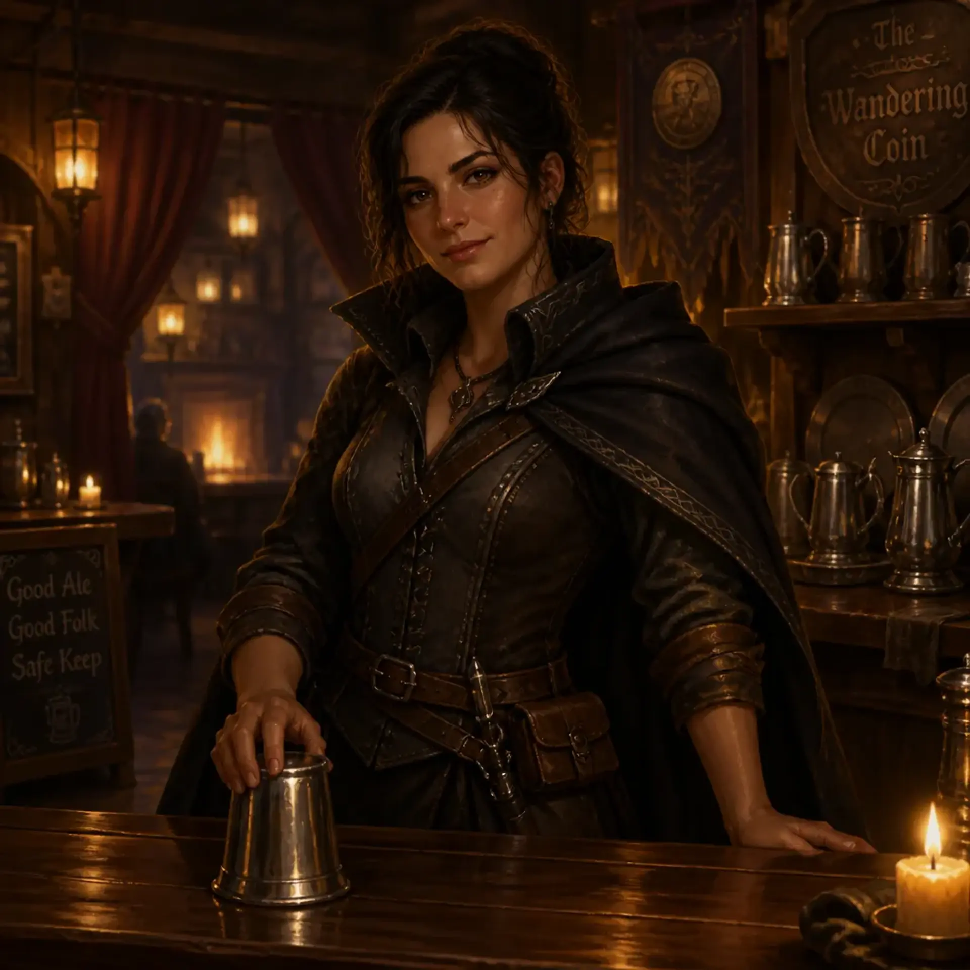 Calista Varyn - AI-generated fantasy NPC