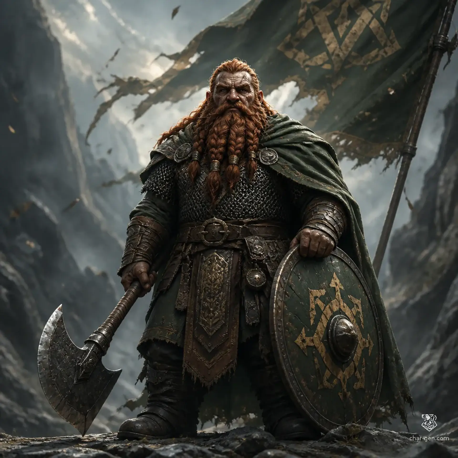 Brannik Ironvein - AI-generated fantasy Character