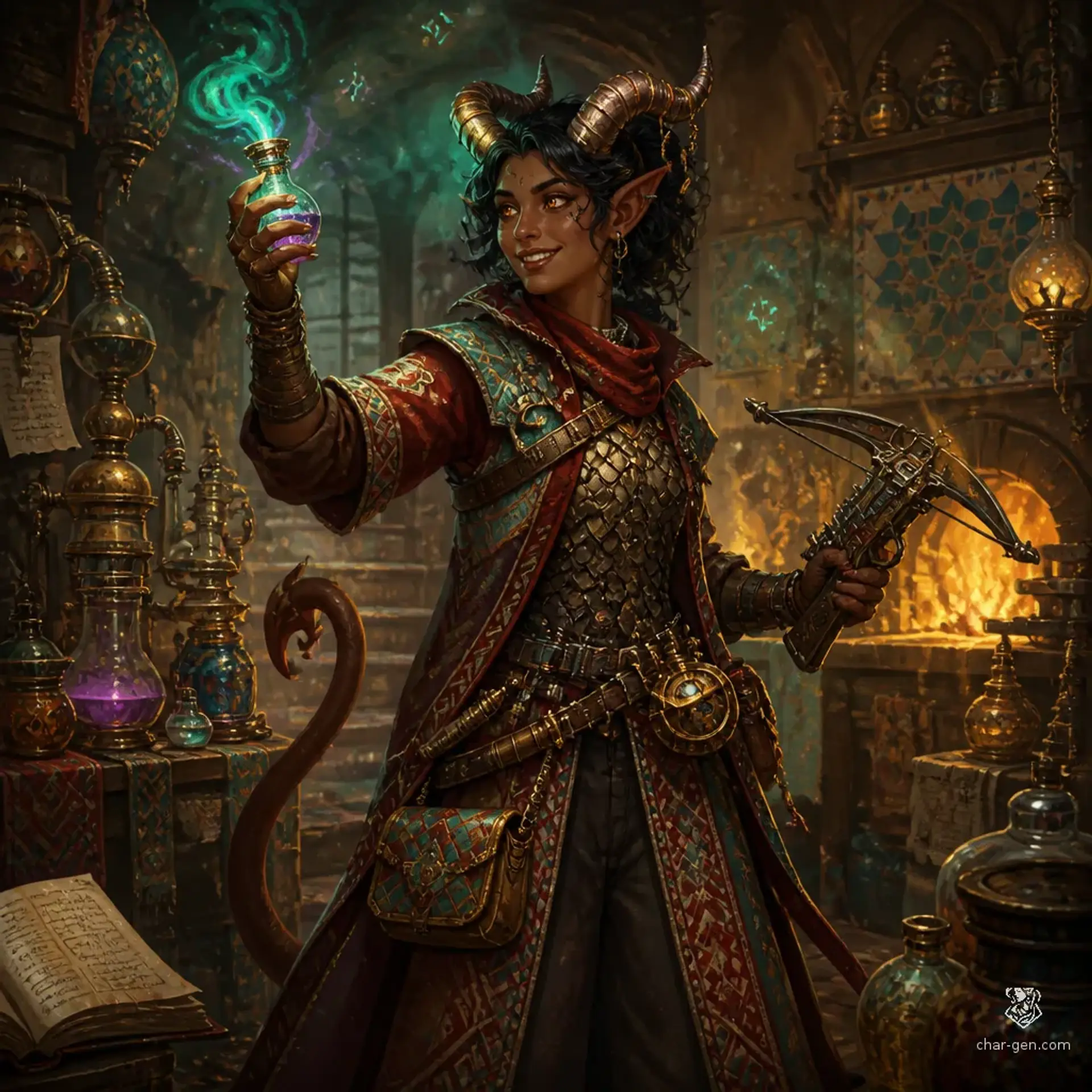 Ceylan - AI-generated fantasy Character