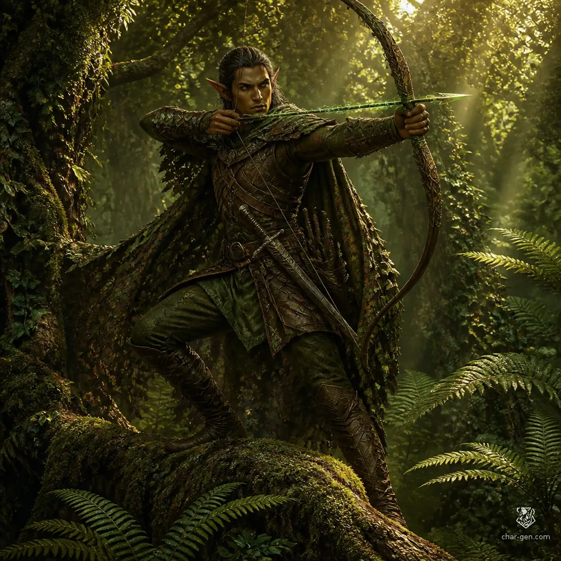 Theren Nightbreeze - AI-generated fantasy Character