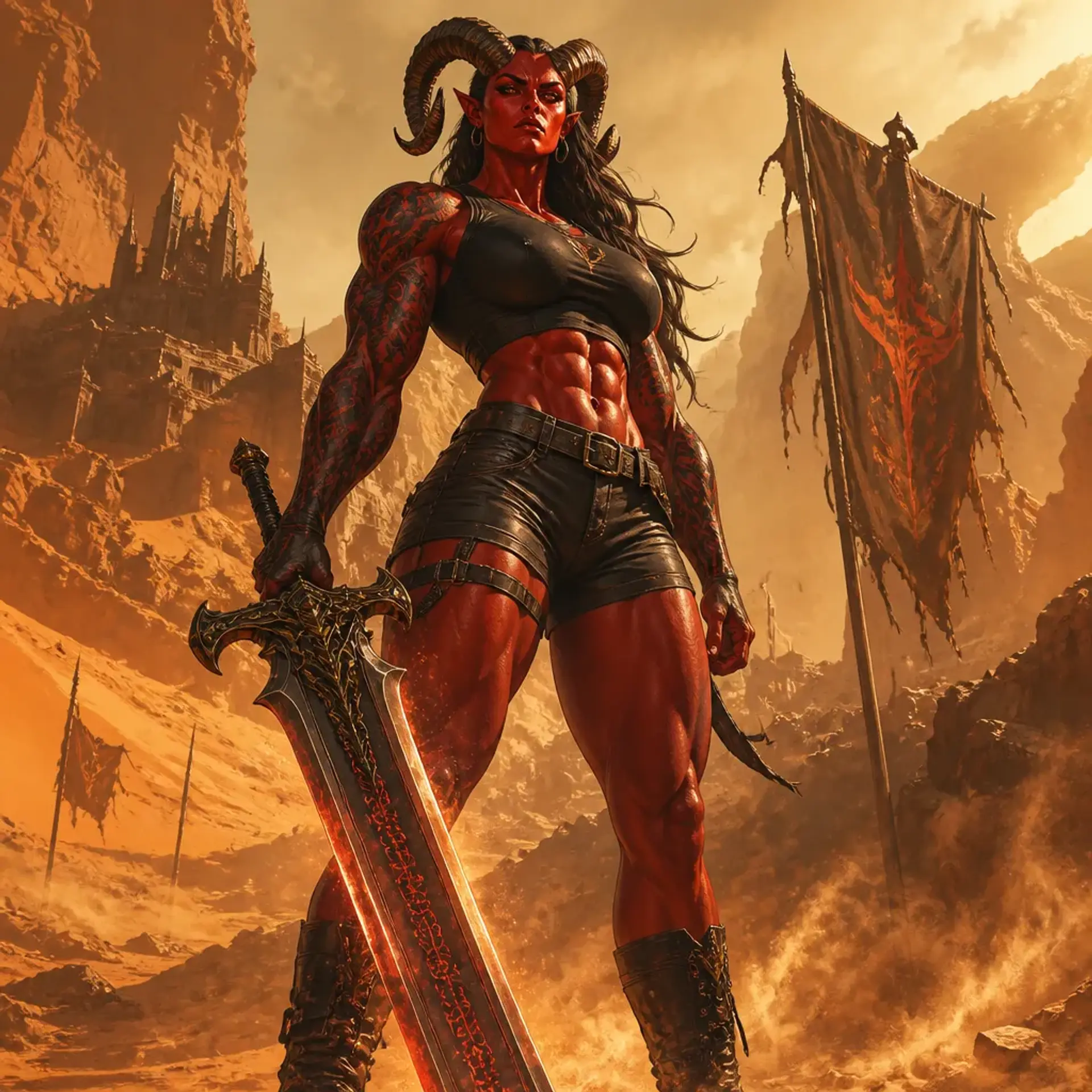 Karnax the Black-Sleeve - AI-generated fantasy Character