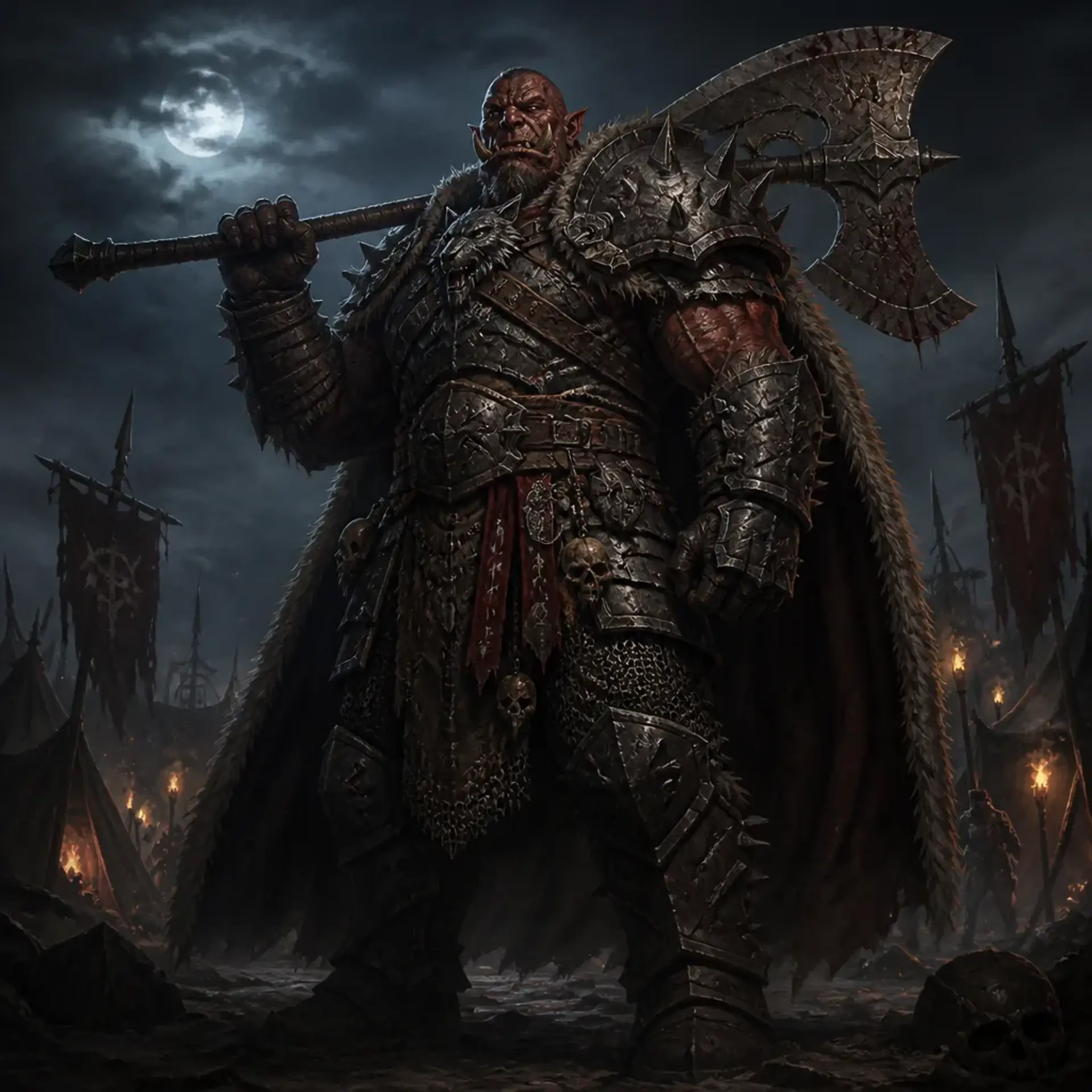 Gorrok Blood-Scar - AI-generated fantasy Character