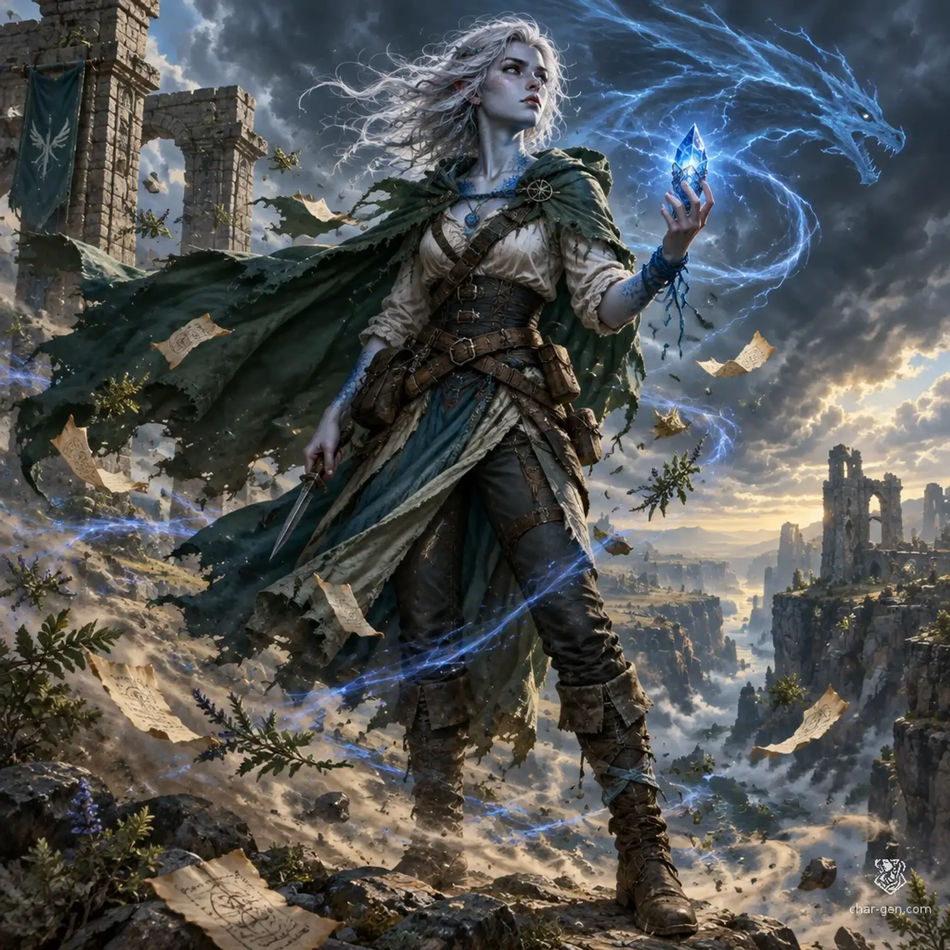 Arsinoe - AI-generated fantasy Character