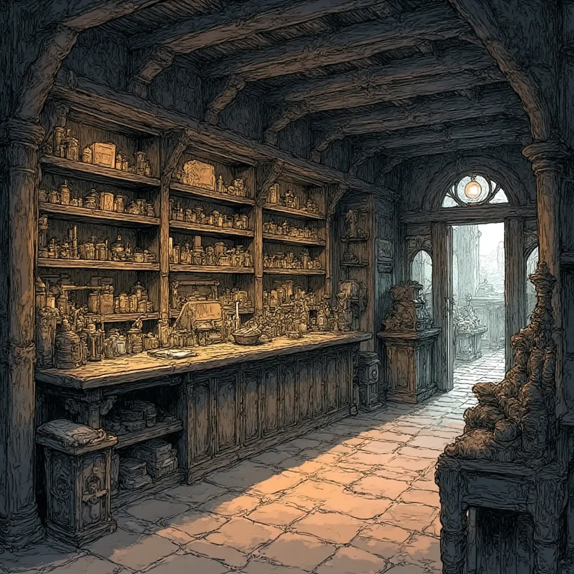 The Obsidian Grimoire - AI-generated fantasy Shop