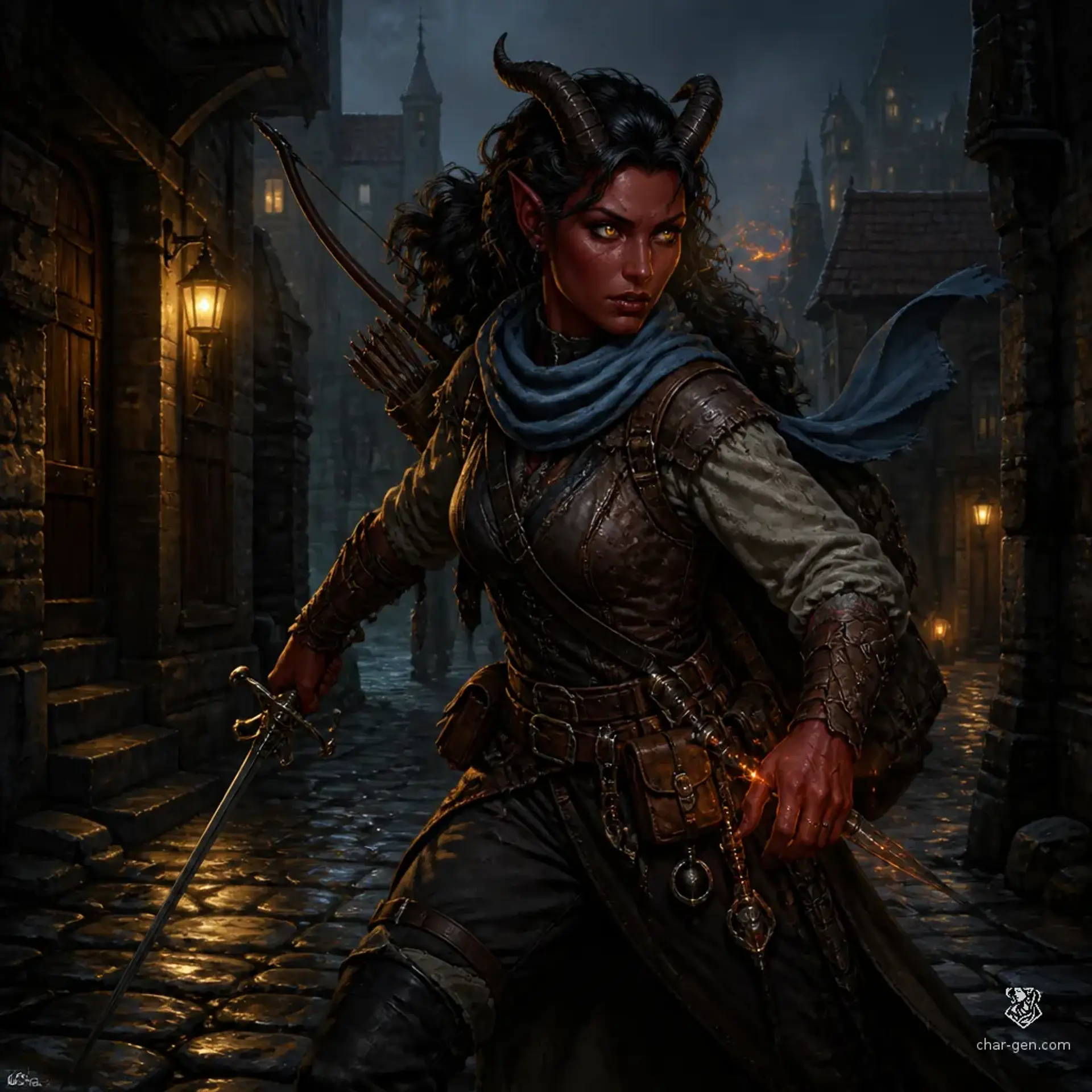 Seshra - AI-generated fantasy Character
