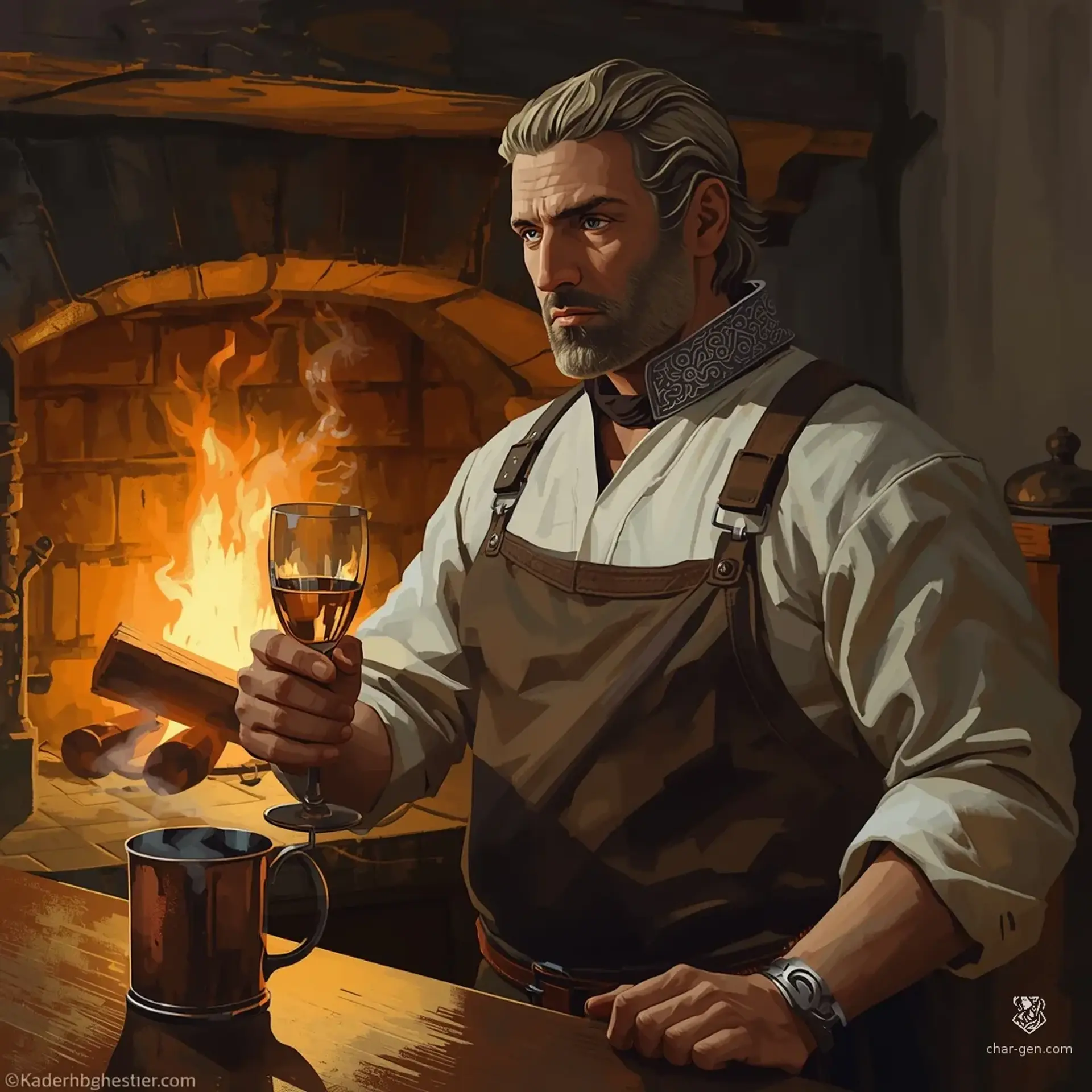 The Stumbling Knight - AI-generated fantasy Tavern