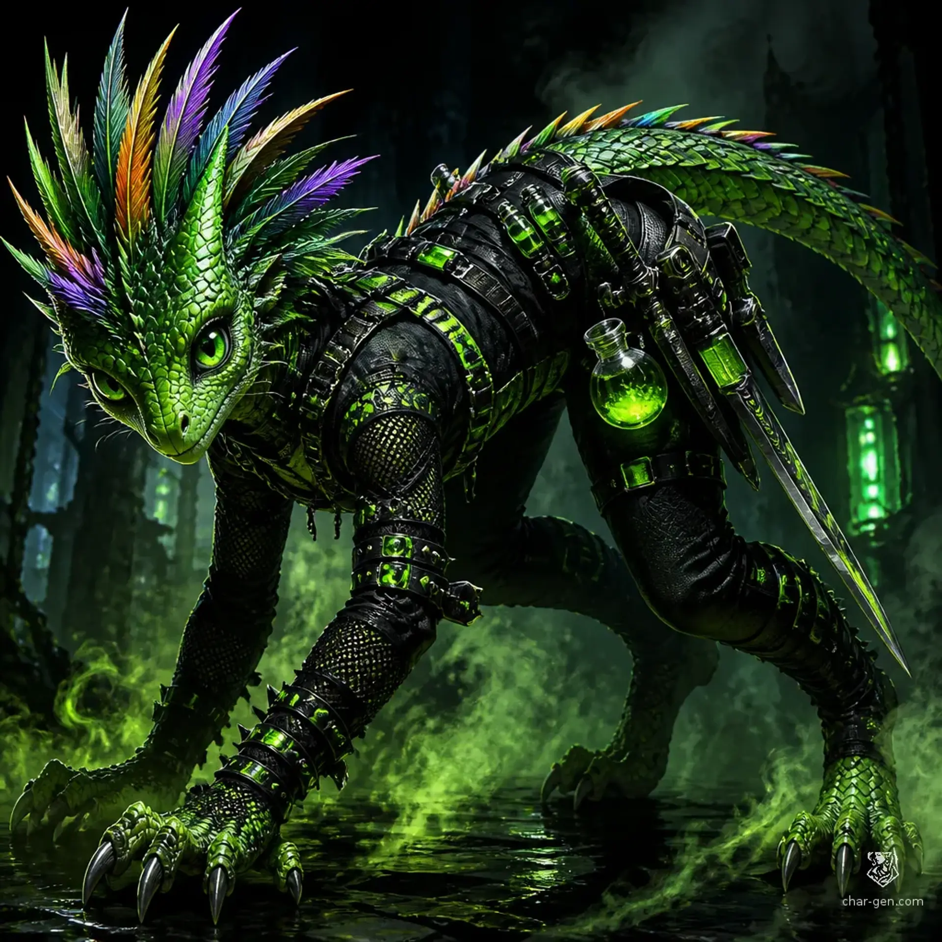 Samson "Skeete" Khanis - AI-generated fantasy Character