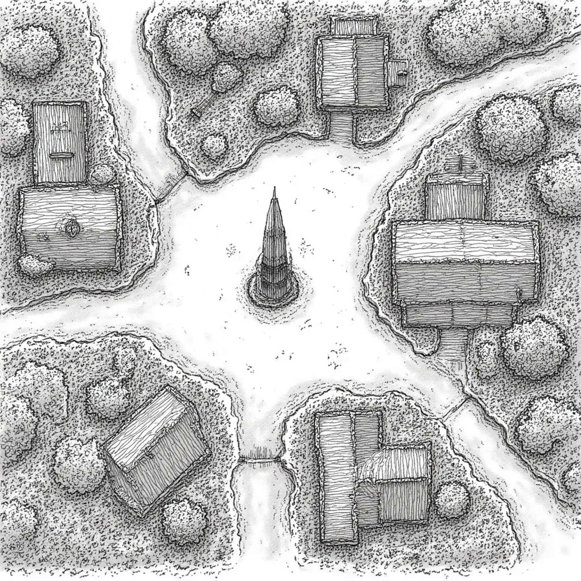 Dimfalt - AI-generated fantasy Settlement