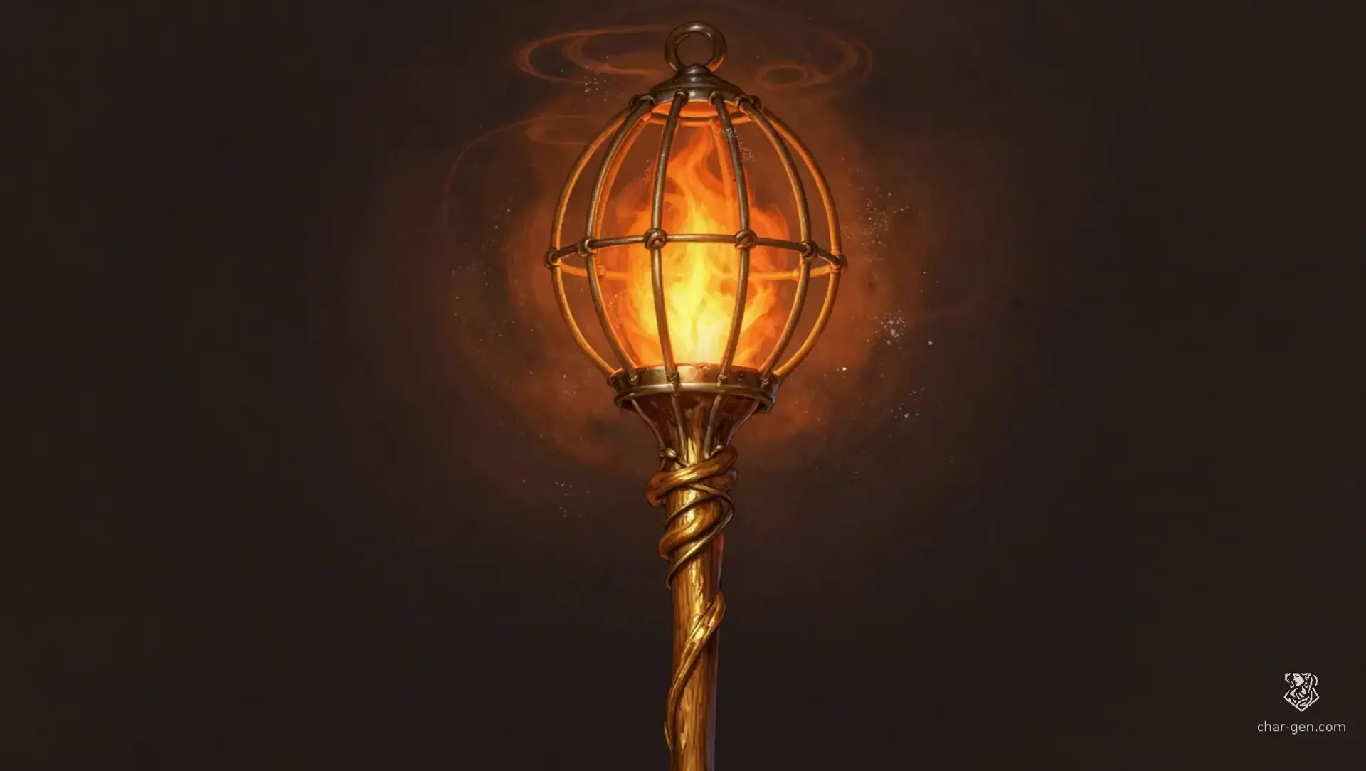 Ovenhart Kneading-Staff - AI-generated fantasy Magic Item